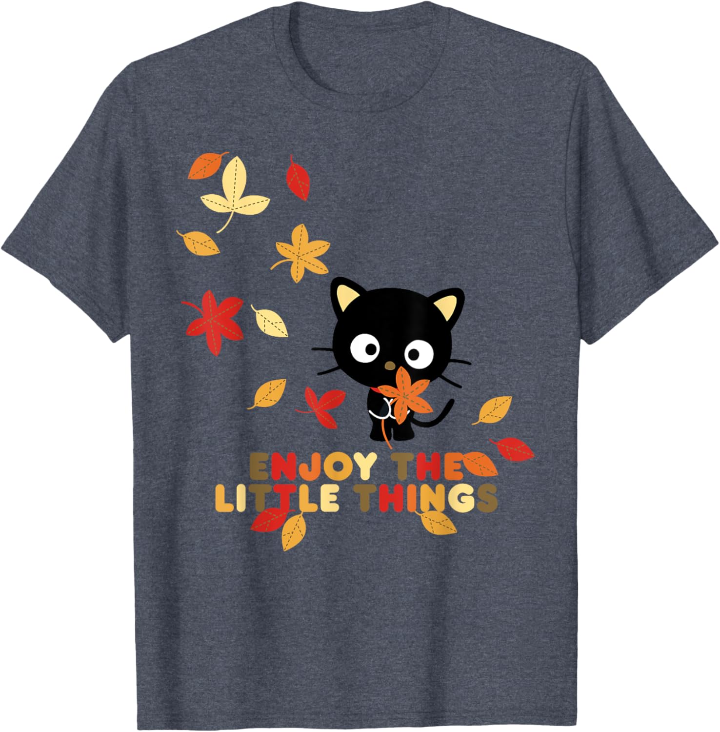 Chococat Enjoy The Little Things Fall Leaves T-Shirt for Everyone - 4