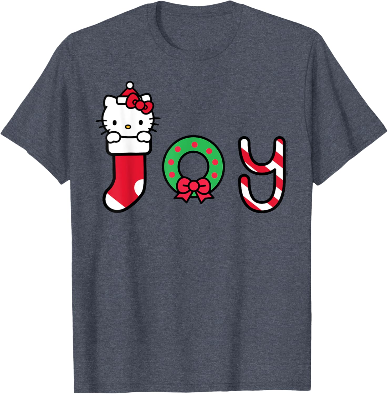 Hello Kitty Christmas Joy Tee Shirt for Kids and Adults - Festive Holiday Wearing - 11