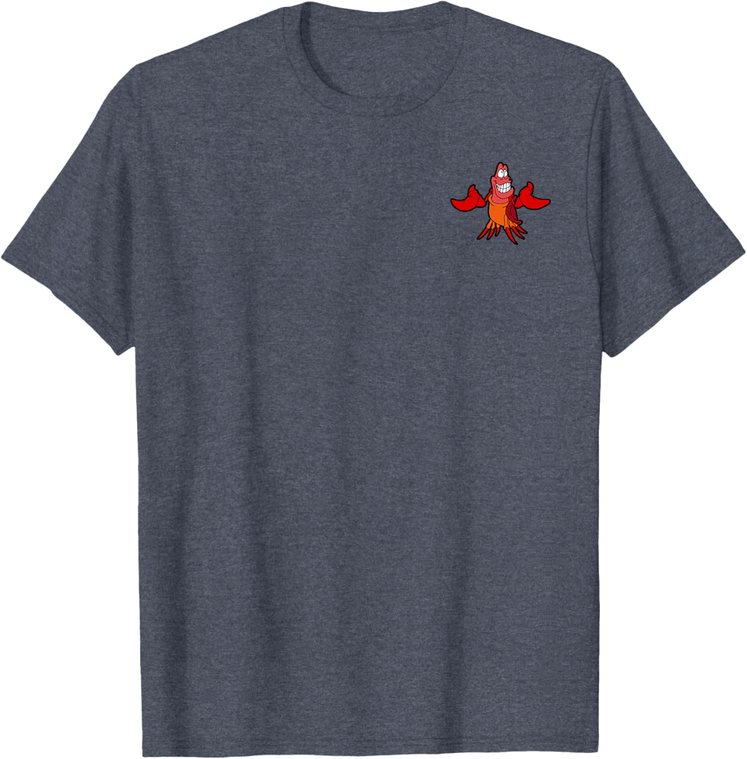 Disney The Little Mermaid Sebastian Crab Pocket Icon T-Shirt for Fun Style - 7