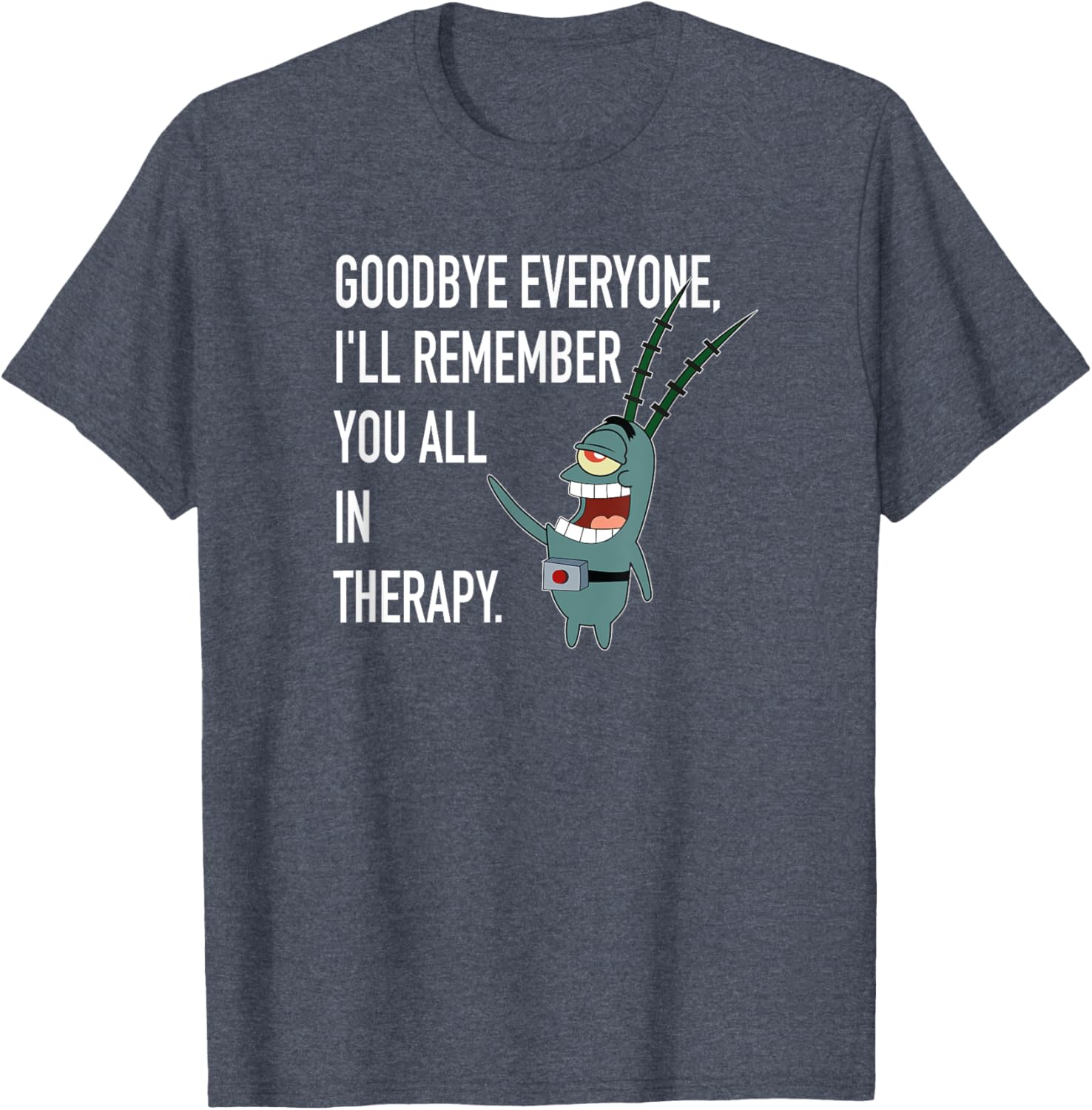Mademark SpongeBob Plankton Therapy T-Shirt Fun and Stylish Apparel - 18