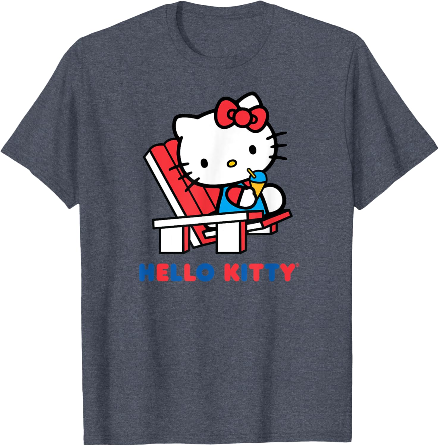 Hello Kitty Snow Cone Summer T-Shirt for Men, Women, Girls, and Kids - 2