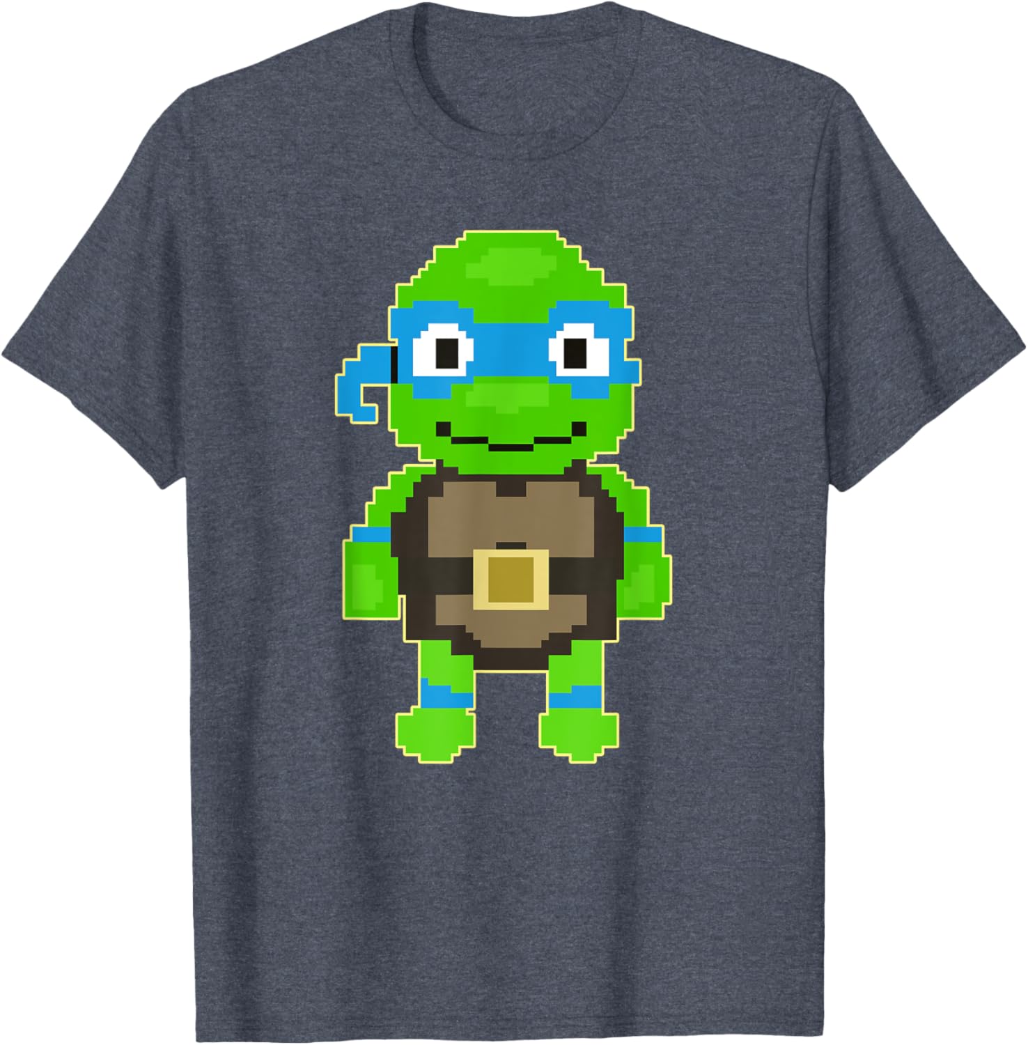 Mademark Teenage Mutant Ninja Turtles Leonardo Pixel Art T-Shirt - 5