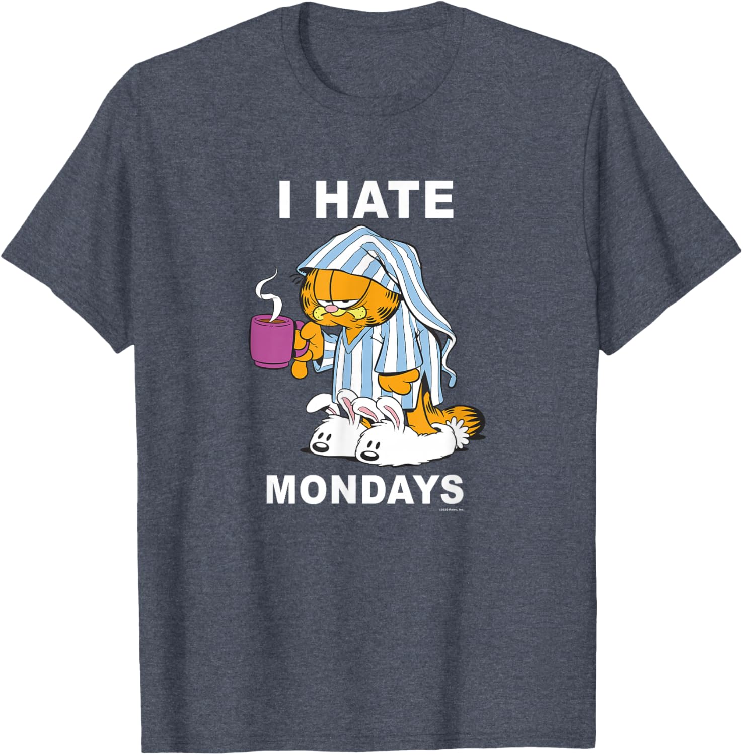 Garfield I Hate Mondays Coffee T-Shirt for Cat Lovers and Fans - 11