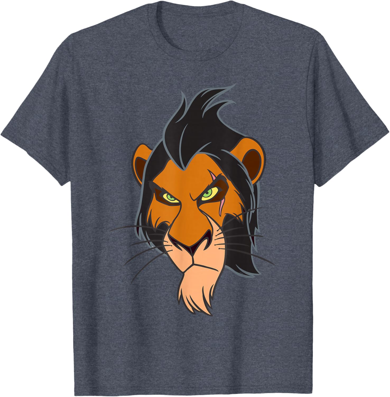 Disney Scar Big Face Costume T-Shirt for Lion King Fans - 8