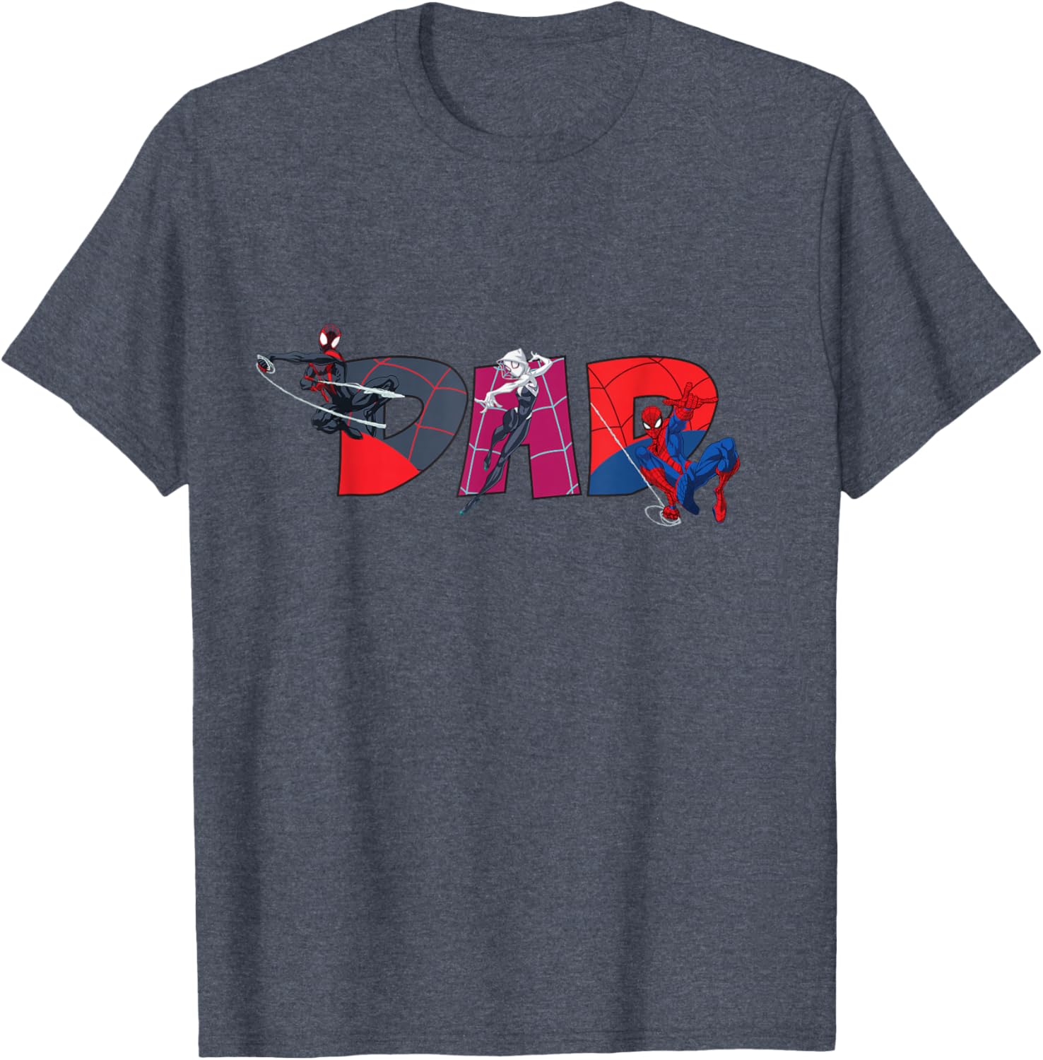 Marvel Spider-Man Trio Dad T-Shirt Perfect for Father's Day and Family Trips - 21