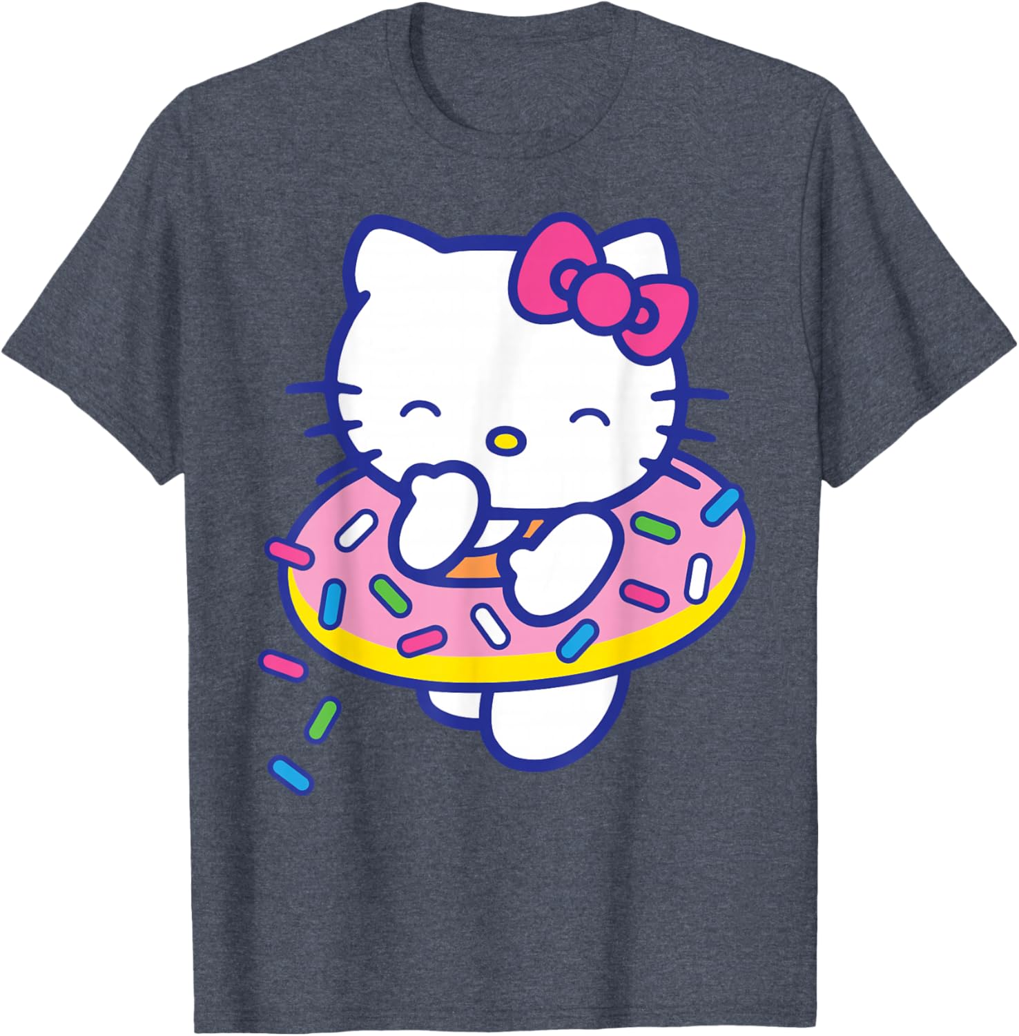 Hello Kitty Donut Sprinkles Floaty Summer T-Shirt for Fun Pool Days - 8