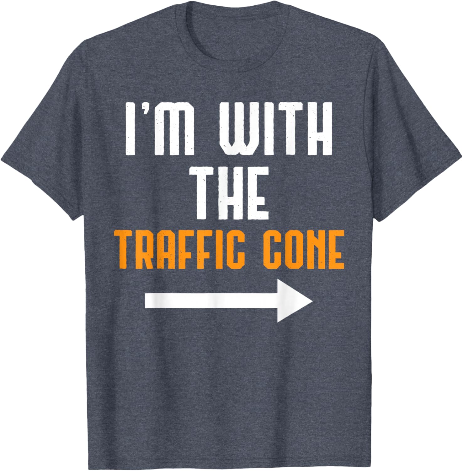Funny Traffic Cone Costume Couple T-Shirt for Halloween Party Fun - 9