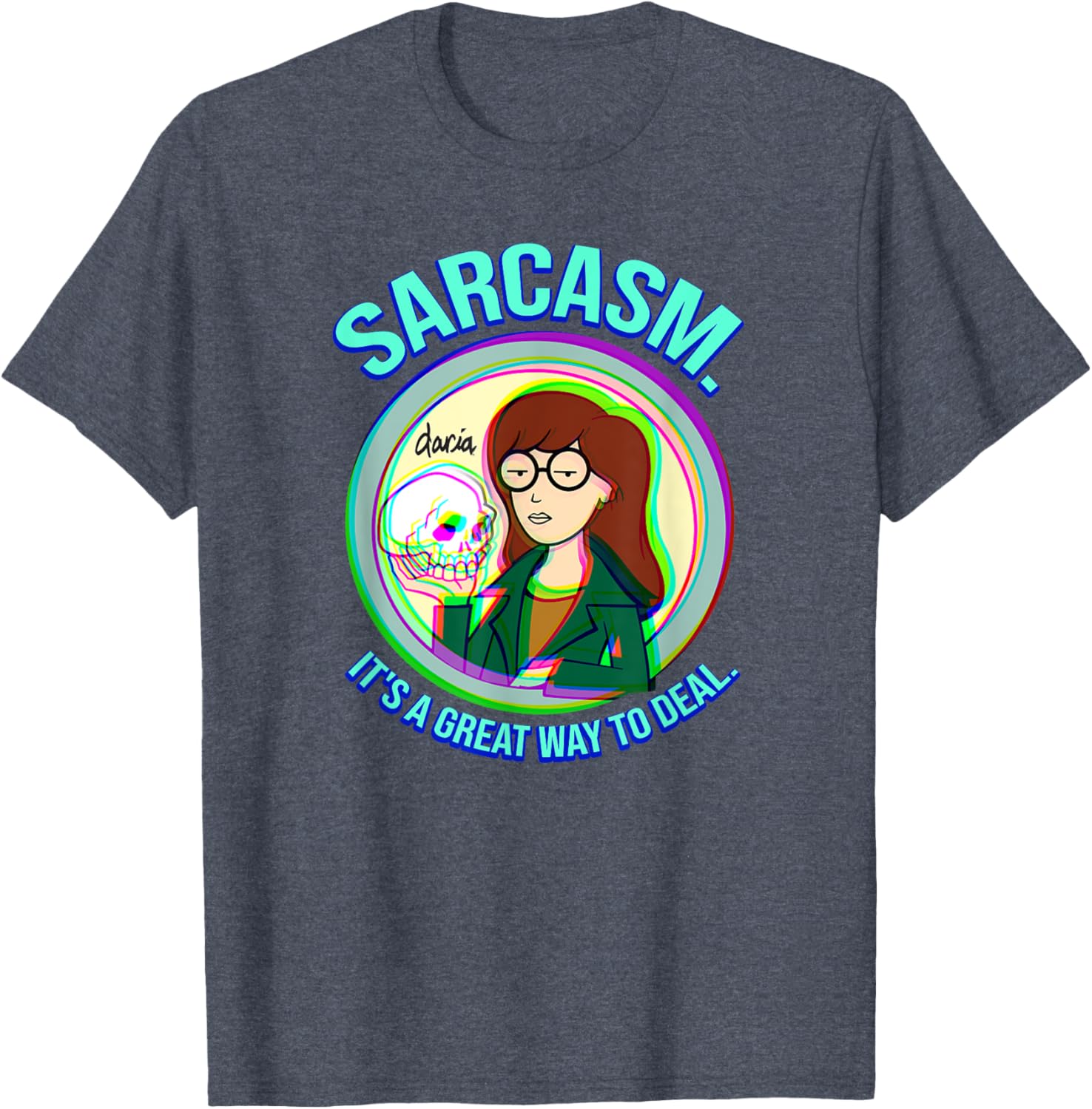 Mademark x Daria Sarcasm Graphic Tee for Casual Style and Humor - 12