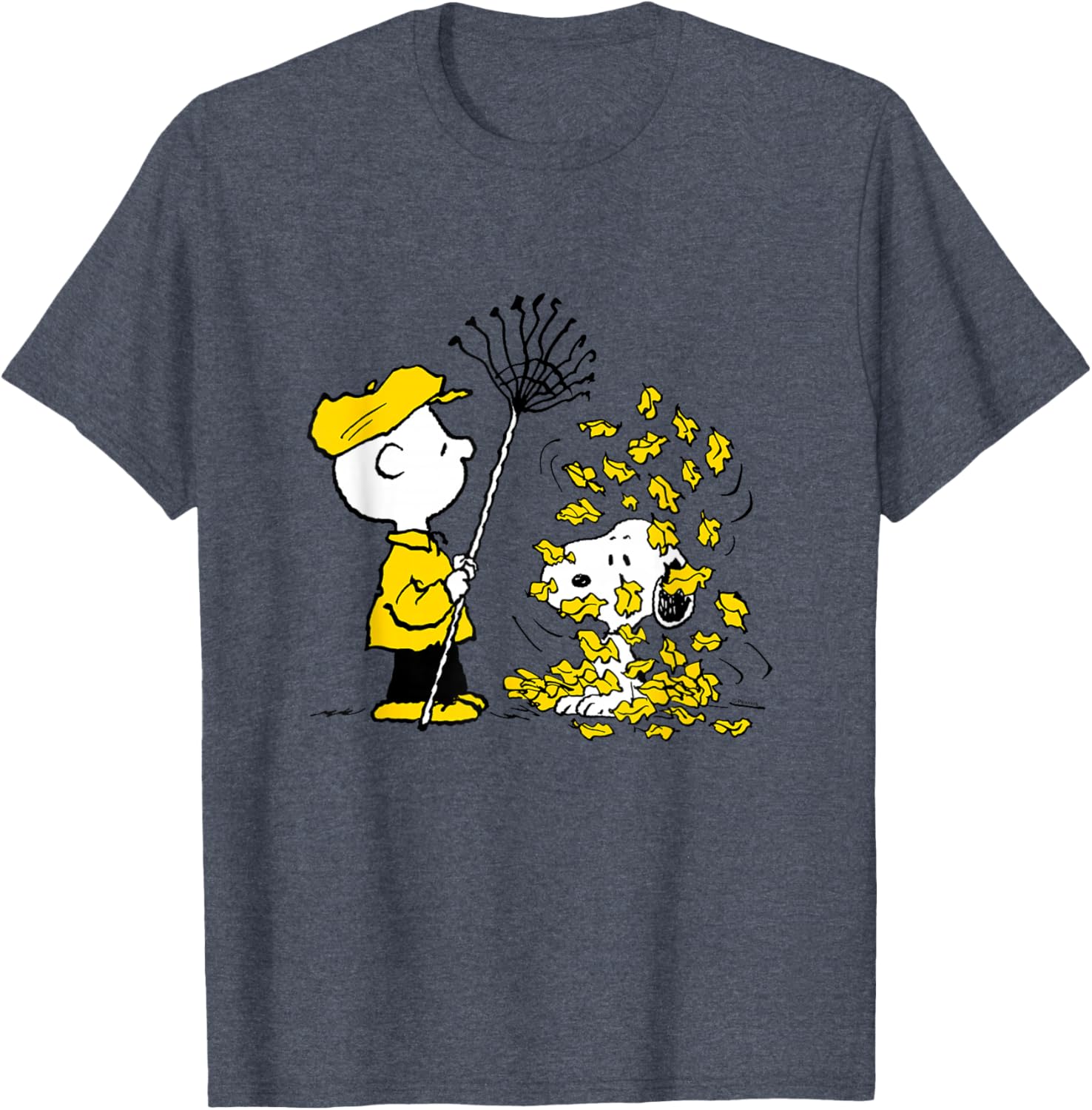 Charlie Brown Snoopy Fall Leaves T-Shirt Perfect for Peanuts Fans - 1