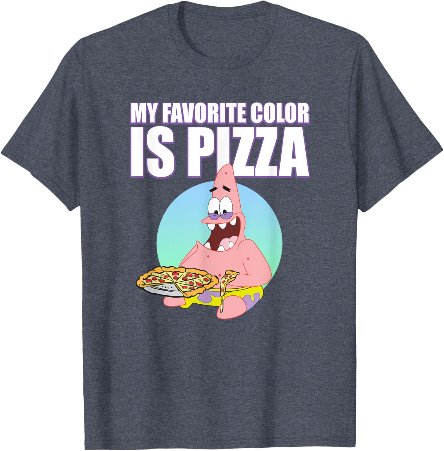Mademark x SpongeBob SquarePants Patrick Loves Pizza T-Shirt for Fun Lovers - 2