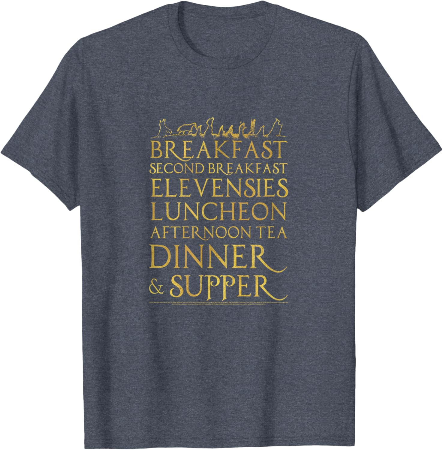 Lord of the Rings Breakfast Second Breakfast T-Shirt for Fans and Hobbits - 14