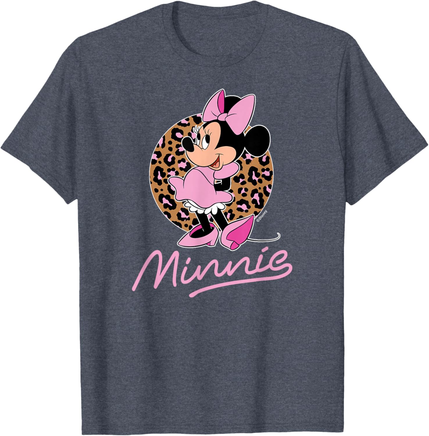Disney Minnie Leopard Print T-Shirt for Stylish Fans of All Ages - 9