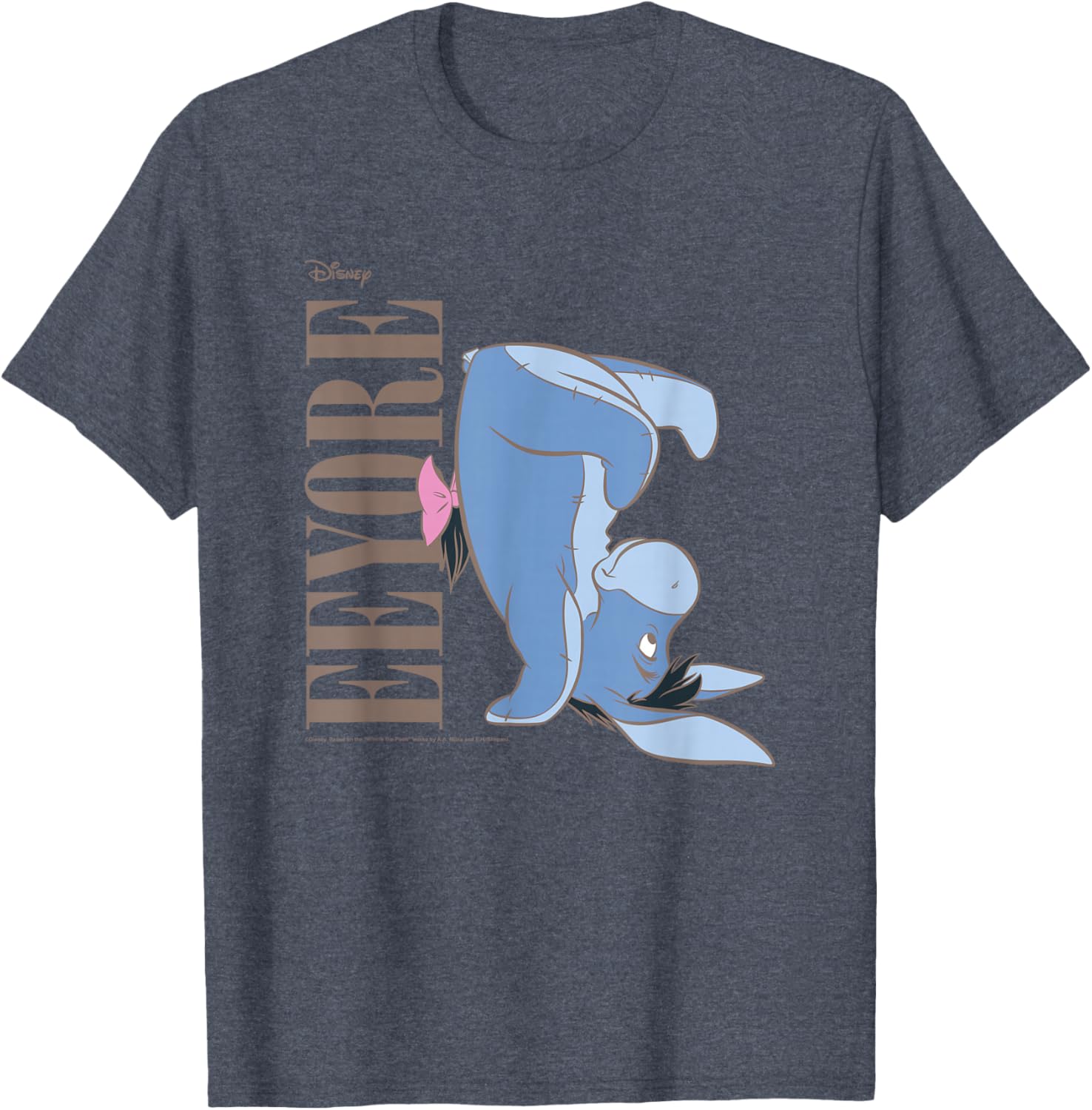 Winnie The Pooh Eeyore Upside Down T-Shirt for Fun and Cozy Style - 7