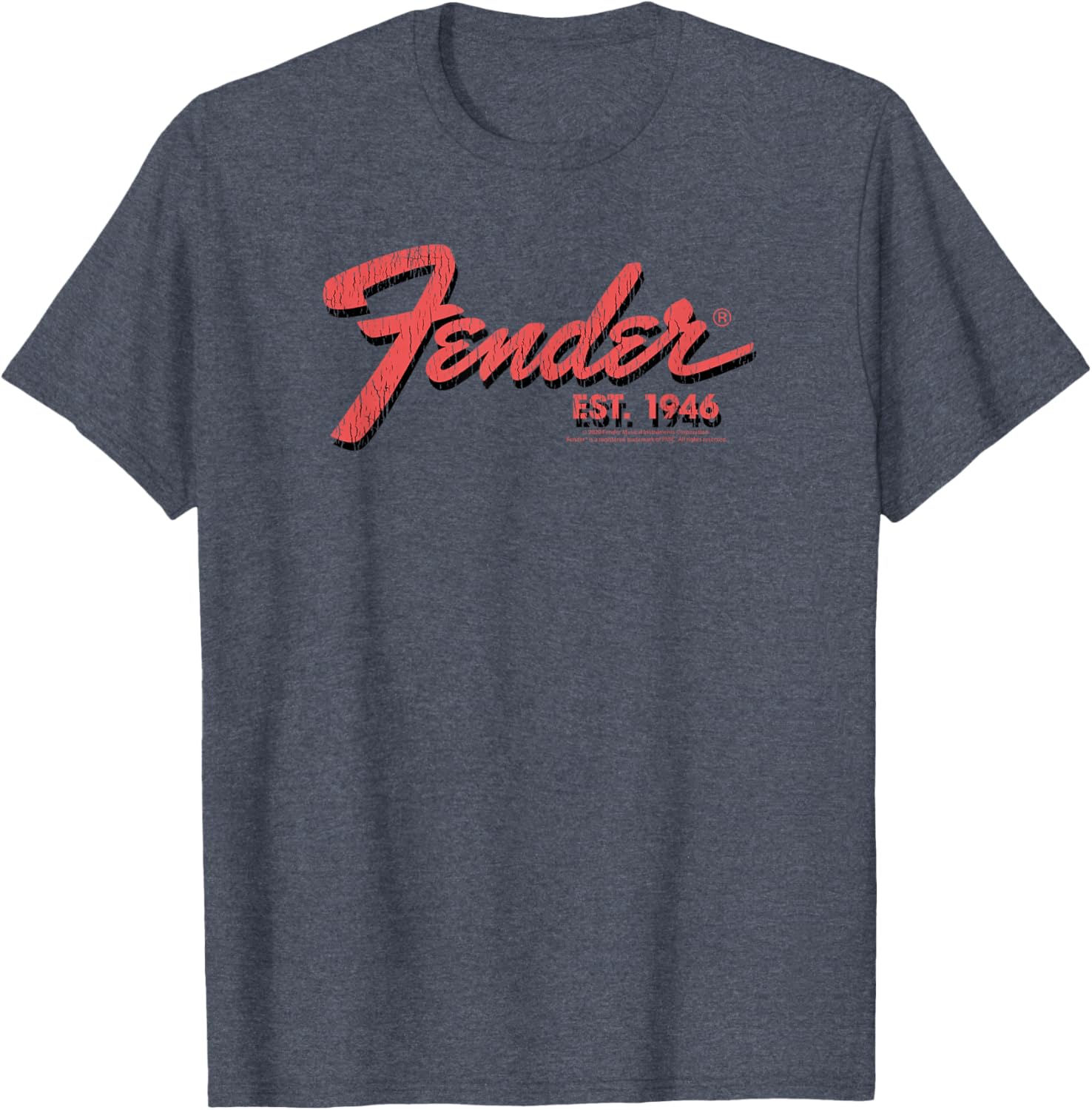 Fender Est. 1946 Classic Centered Logo T-Shirt for Music Lovers - 12