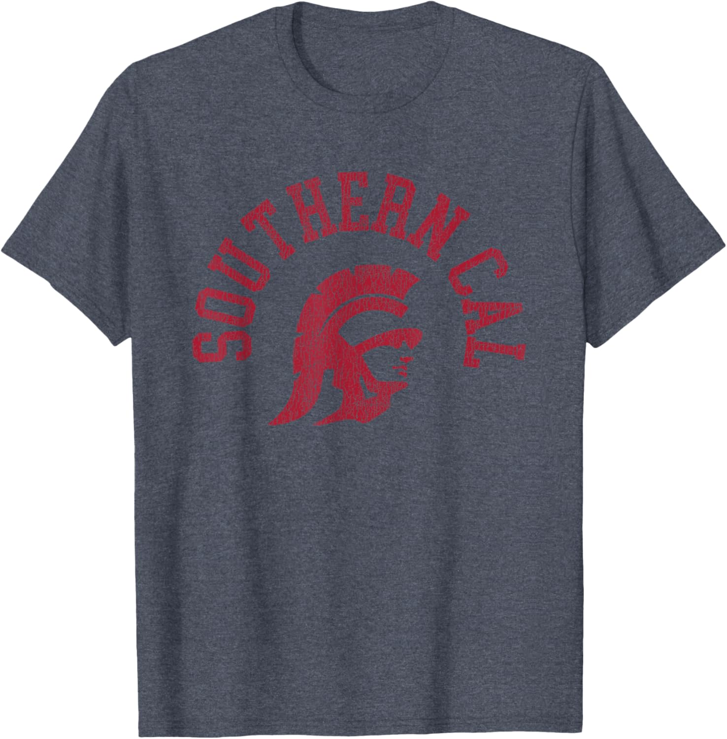 Retro 80s USC Southern Cal Distressed T-Shirt for Sports Fans - 6