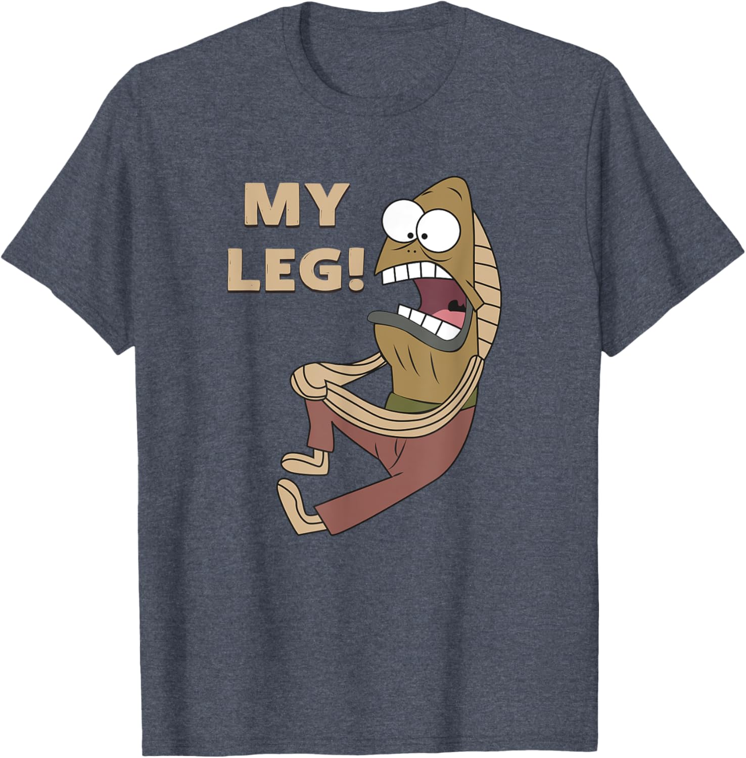 Mademark Fred the Fish My Leg T-Shirt SpongeBob SquarePants Apparel - 18
