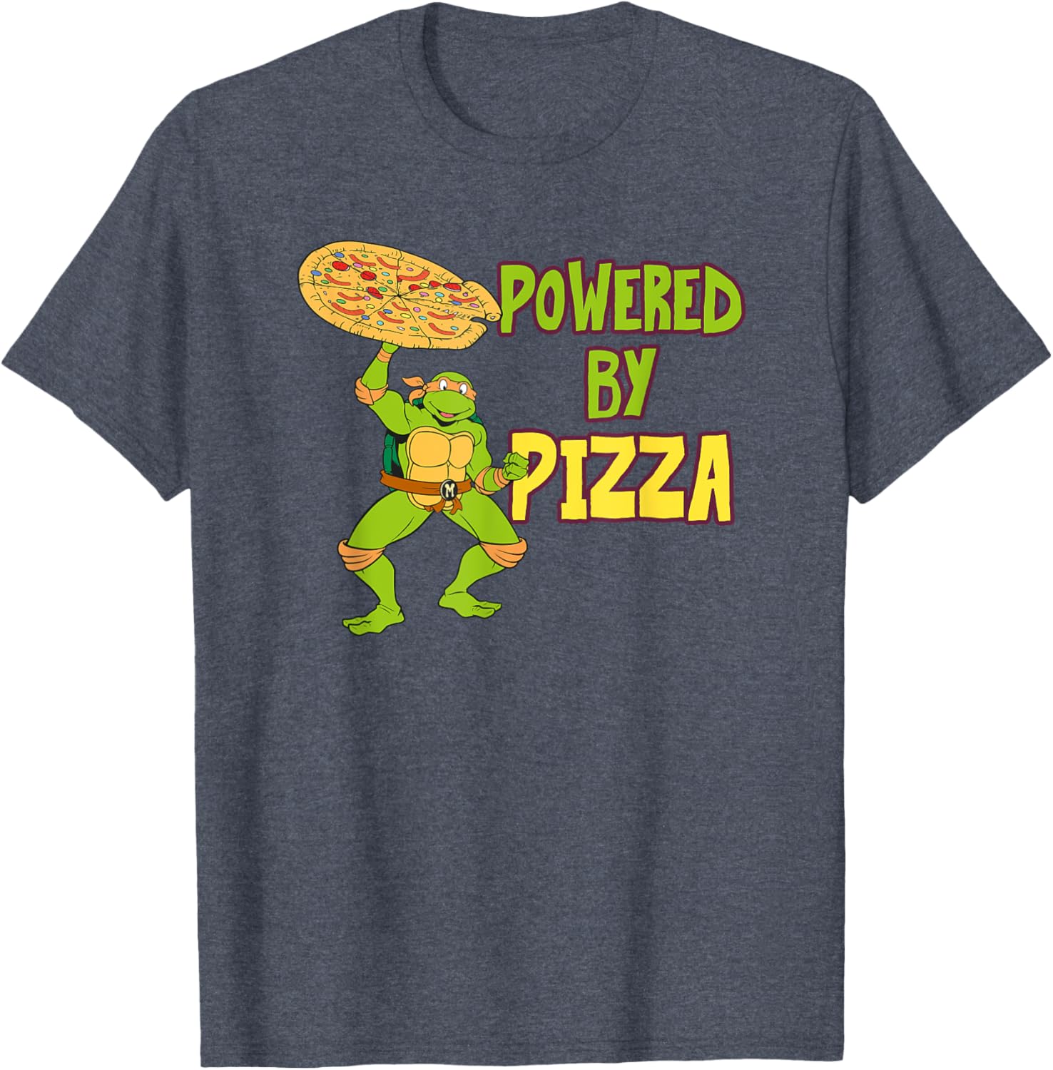 Mademark TMNT Michelangelo Pizza Power T-Shirt - Fun Ninja Turtle Gear - 10