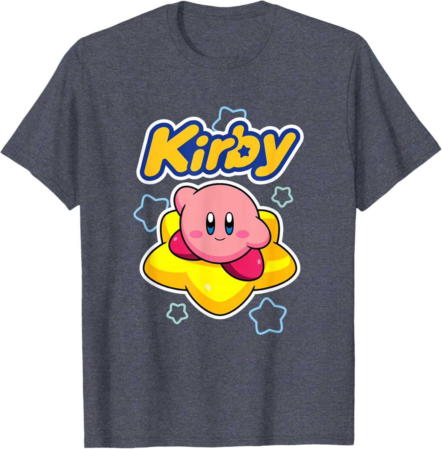 Kirby Big Star Surfing Portrait T-Shirt for Fans of Nintendo Adventure - 22