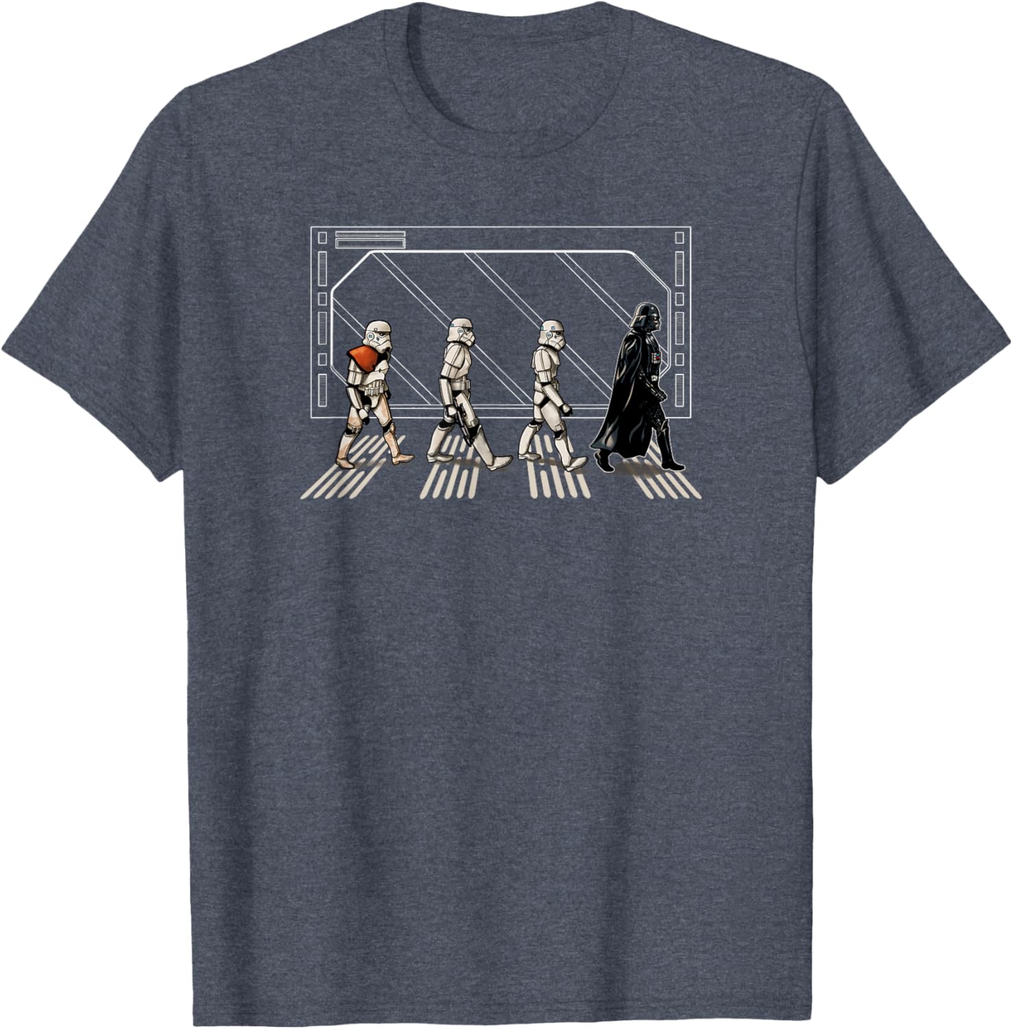 Star Wars Darth Vader and Stormtroopers Abbey Road T-Shirt for Fans - 10