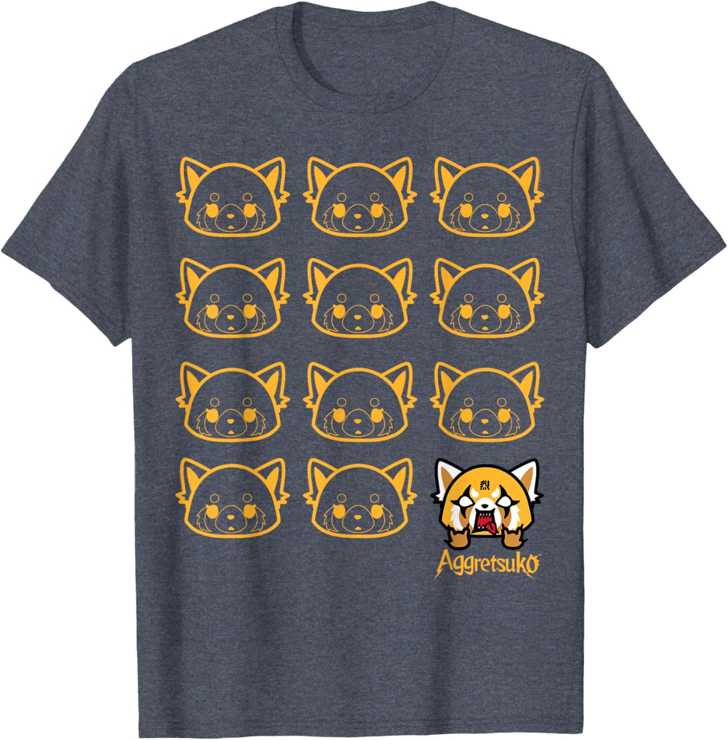 Aggretsuko Real T-Shirt for Fans – Comfortable Cartoon-themed Apparel - 14