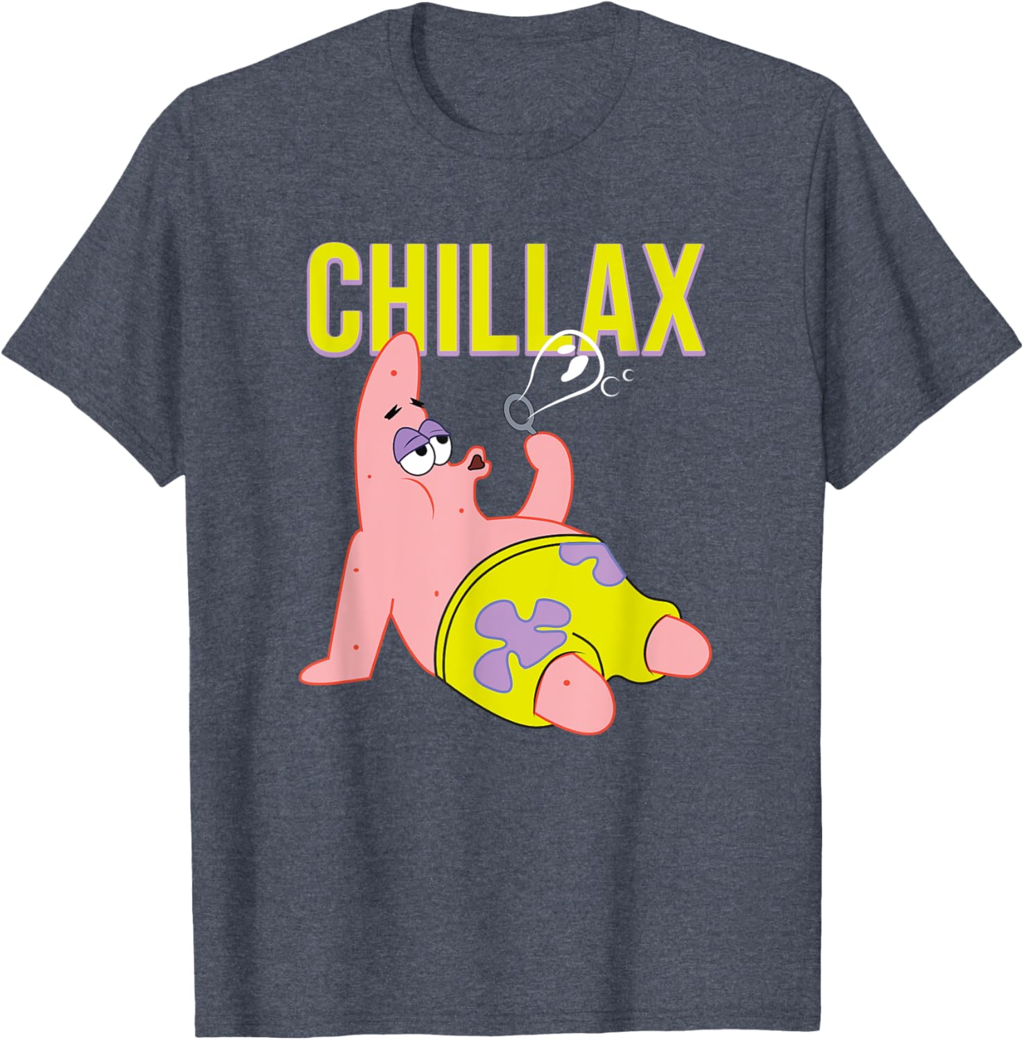 Mademark SpongeBob Patrick Star Chillax T-Shirt for Fun Summer Style - 5