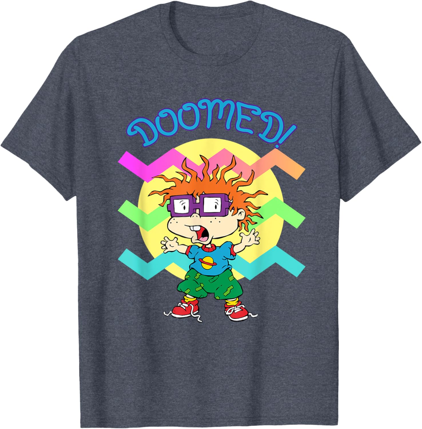Mademark x Rugrats Chuckie We're Doomed T-Shirt for Kids and Fans - 1
