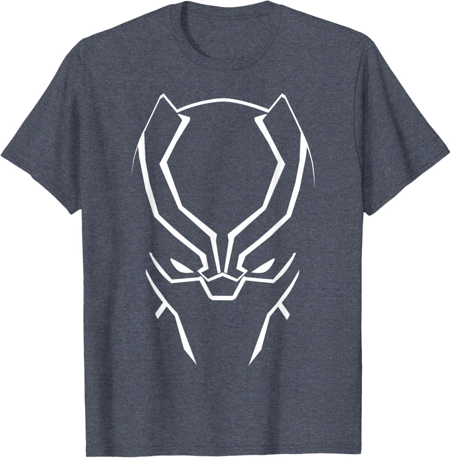 Marvel Avengers Black Panther Large Face T-Shirt for Fans and Collectors - 1