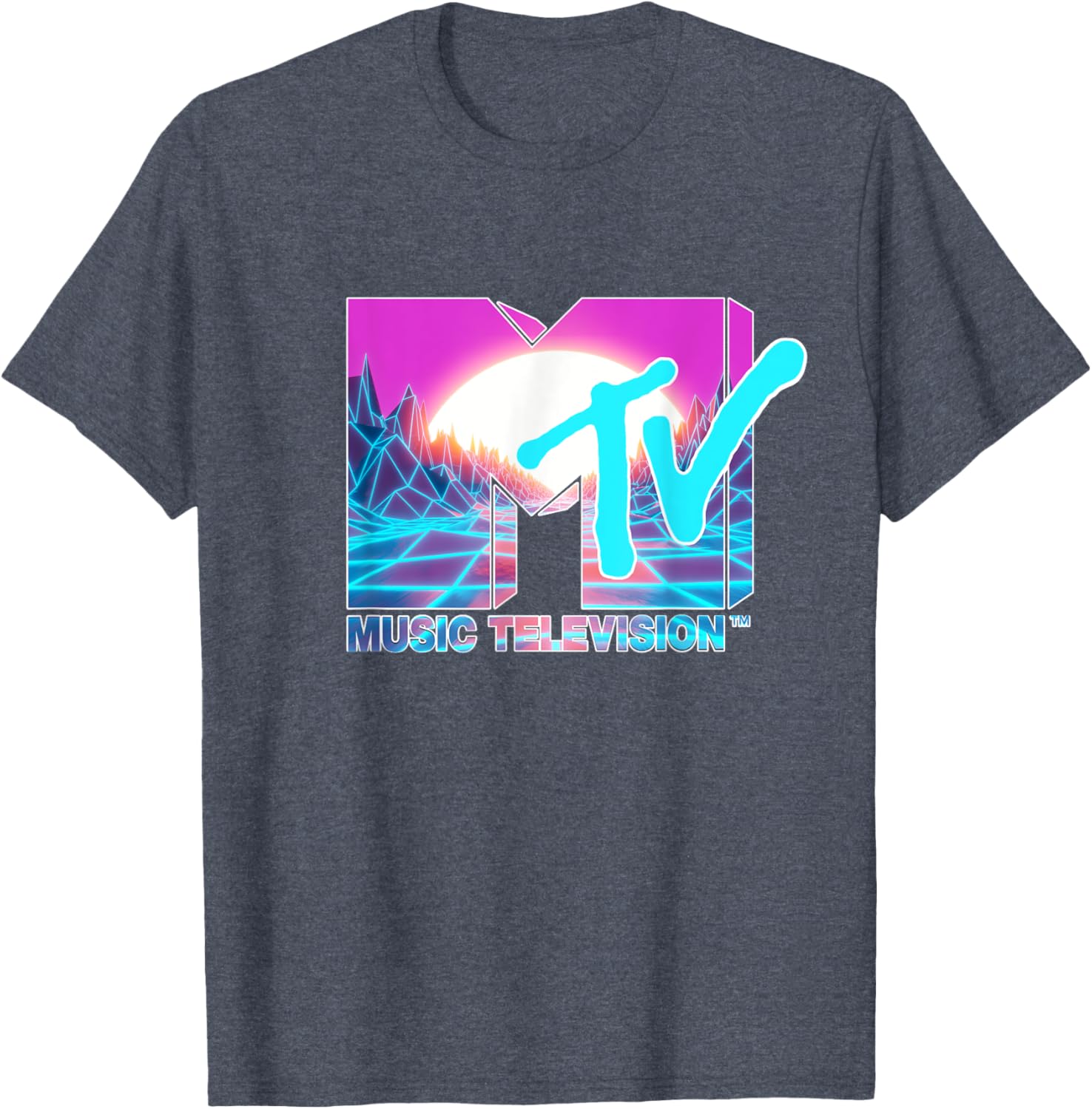 Mademark x MTV Official Logo T-Shirt with Sun and World Graphic - 23