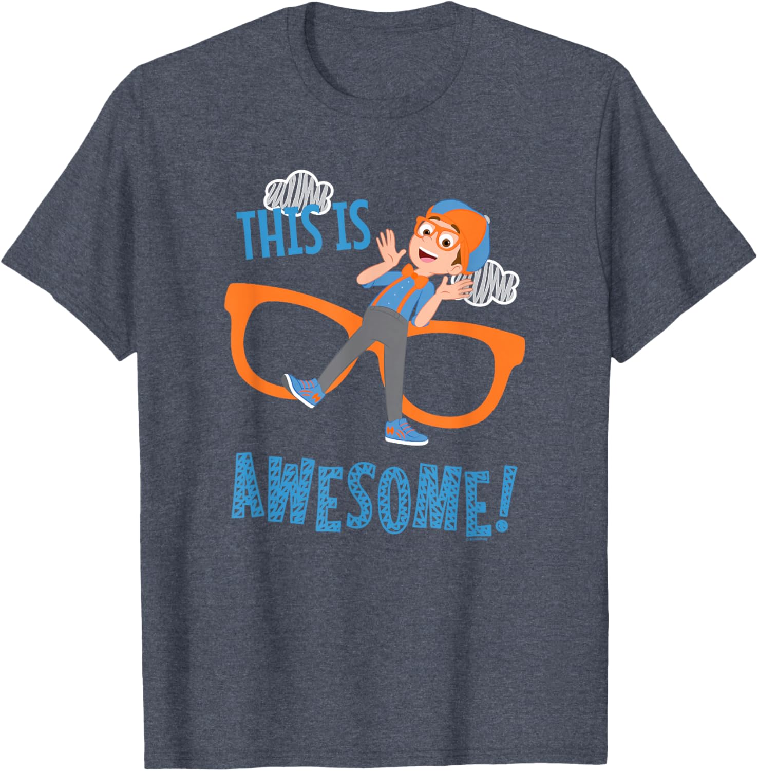 Blippi Awesome Glasses T-Shirt for Kids - Fun and Colorful Apparel - 9