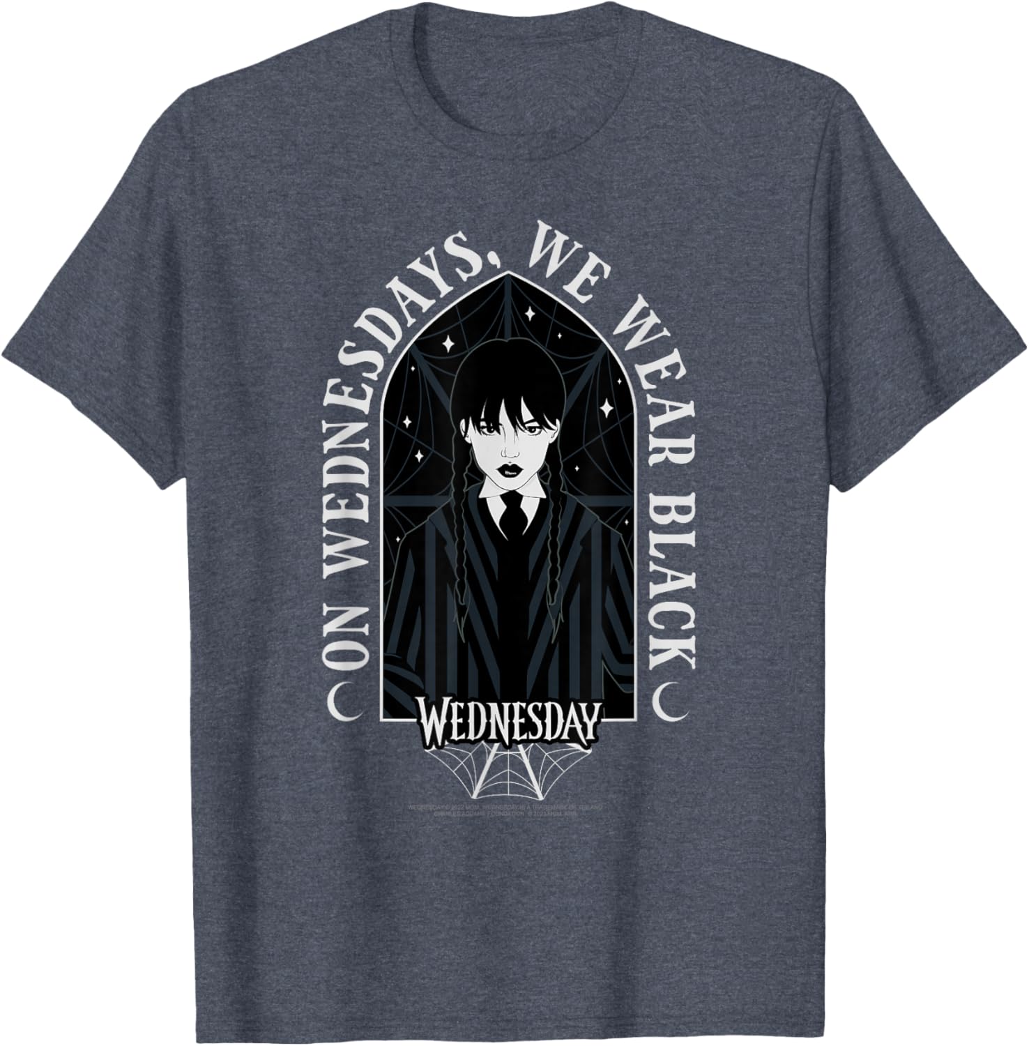 Wednesday On Wednesdays We Wear Black Goth T-Shirt for Stylish Looks - 2