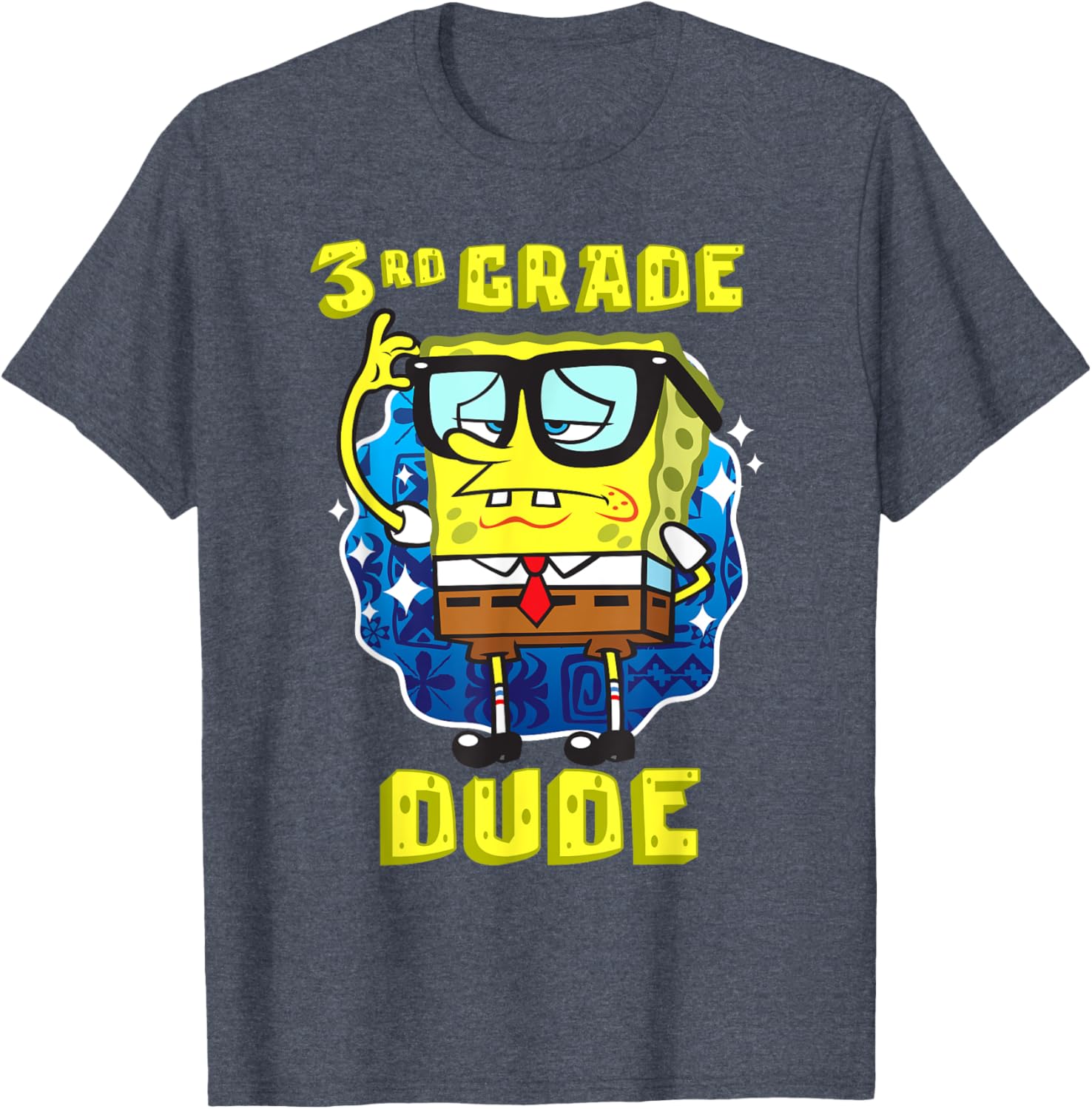 SpongeBob SquarePants 3rd Grade Dude Glasses T-Shirt for Kids - 5