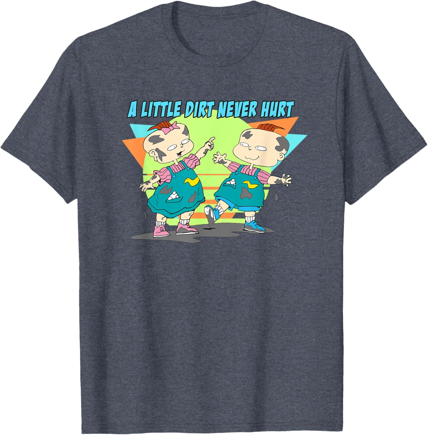 Mademark Rugrats Phil & Lil T-Shirt - Fun Dirt Themed Kids Clothing - 3