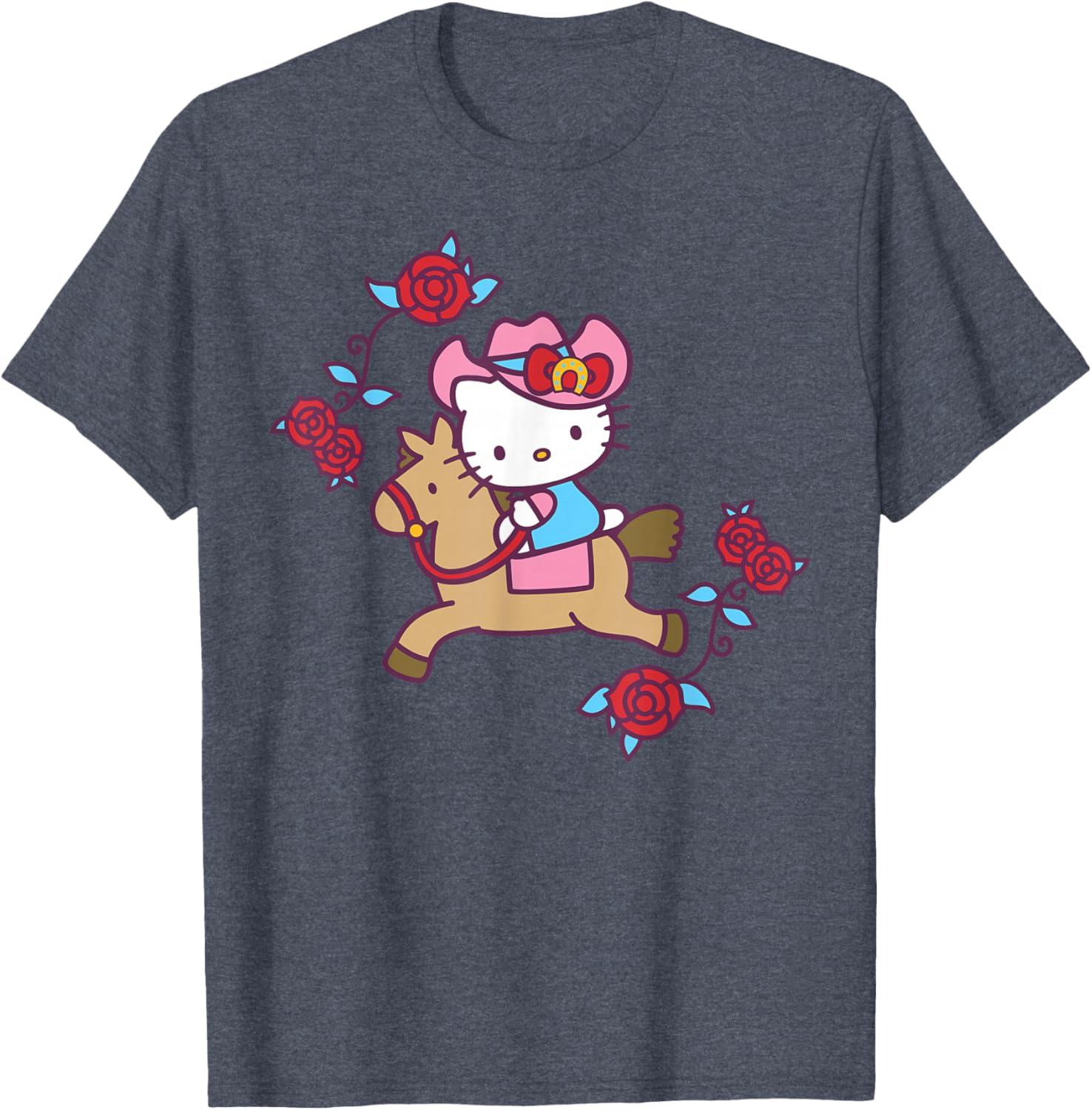 Hello Kitty Derby Horseback Riding T-Shirt for Fun Equestrian Style - 11