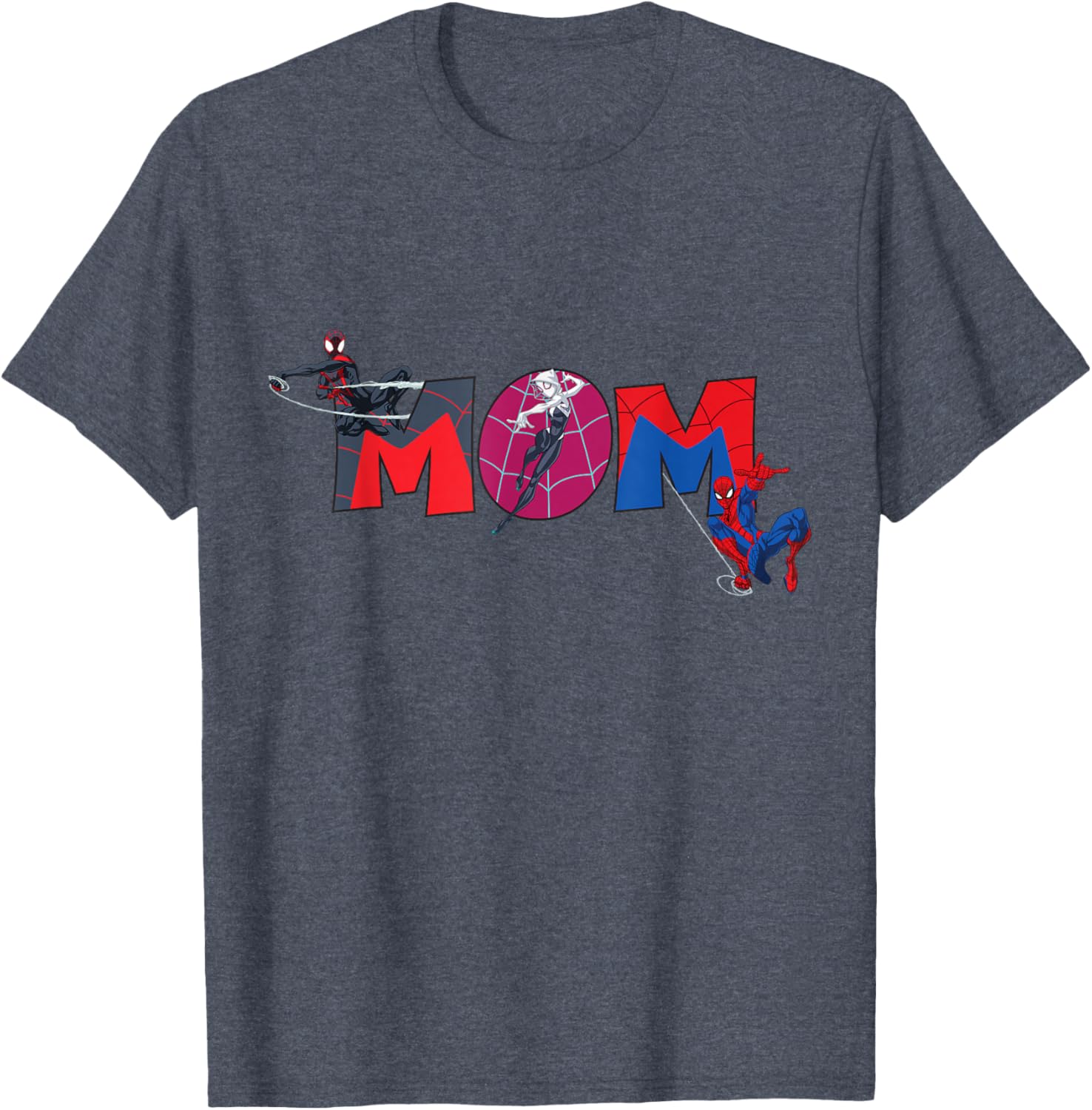 Marvel Spider-Man Trio Mom T-Shirt for Mother's Day Family Trip - 17
