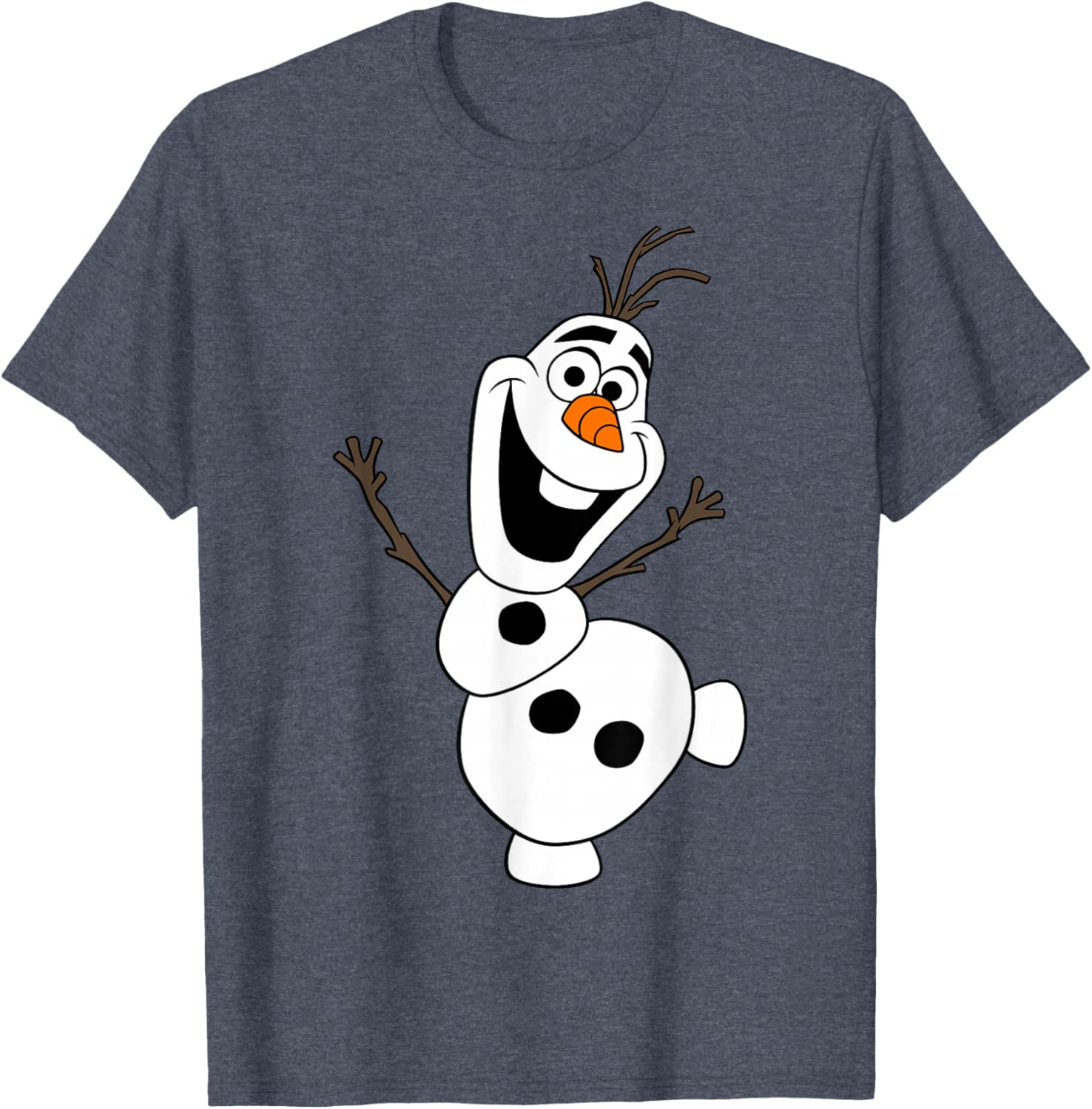 Disney Frozen Olaf Snowman Happy Pose T-Shirt for Kids and Adults - 3