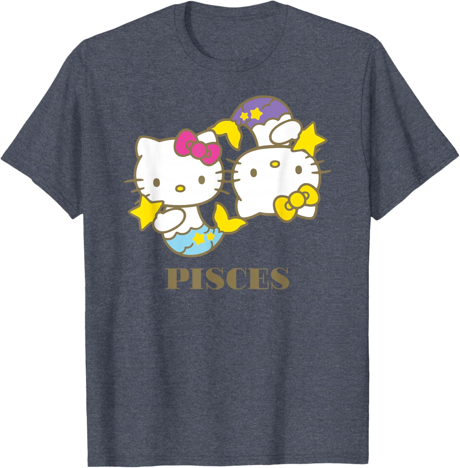 Hello Kitty Pisces T-Shirt Cute Zodiac Apparel for Women and Kids - 13
