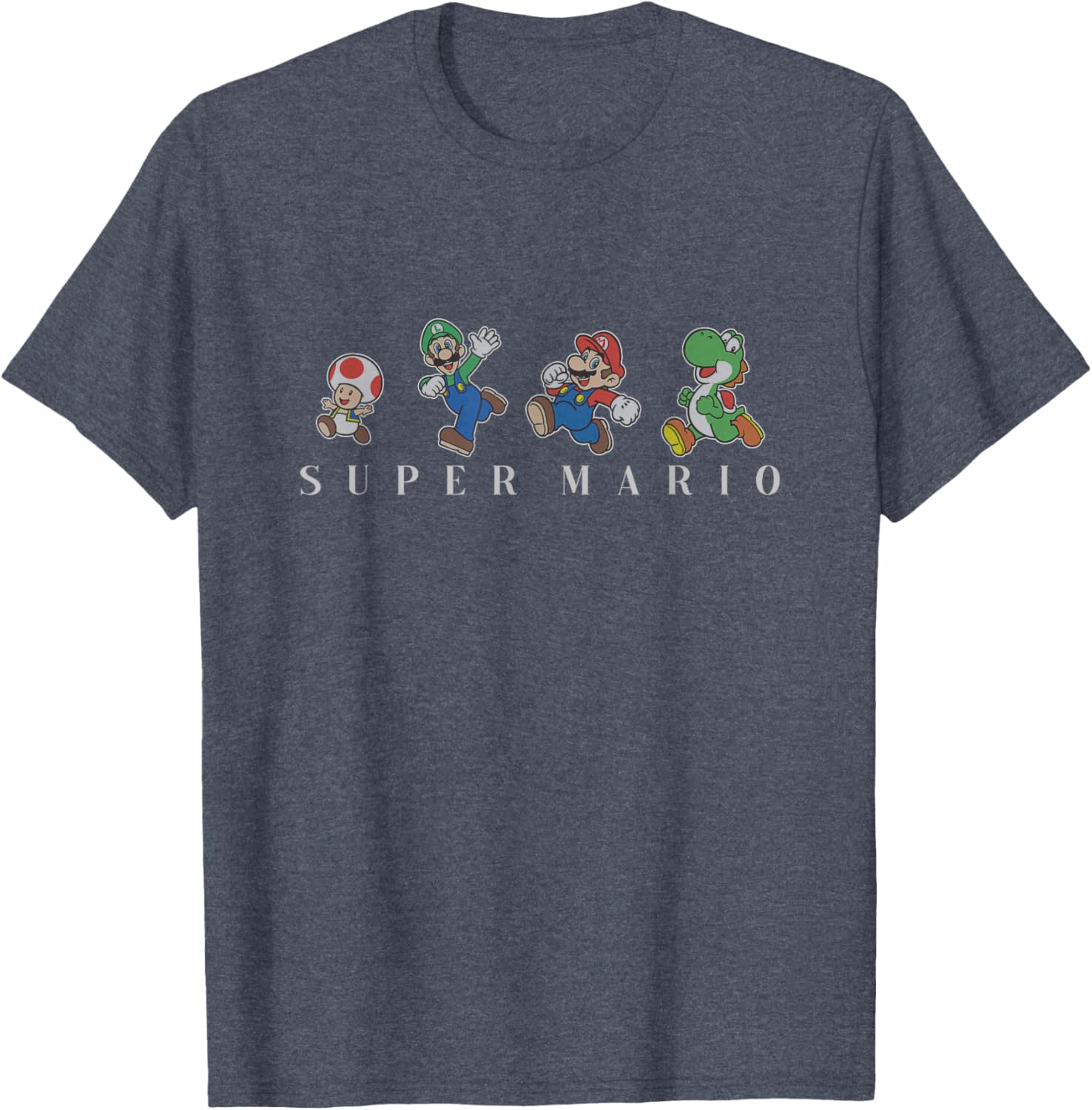 Super Mario Character Line Up T-Shirt for Gaming Fans and Collectors - 6