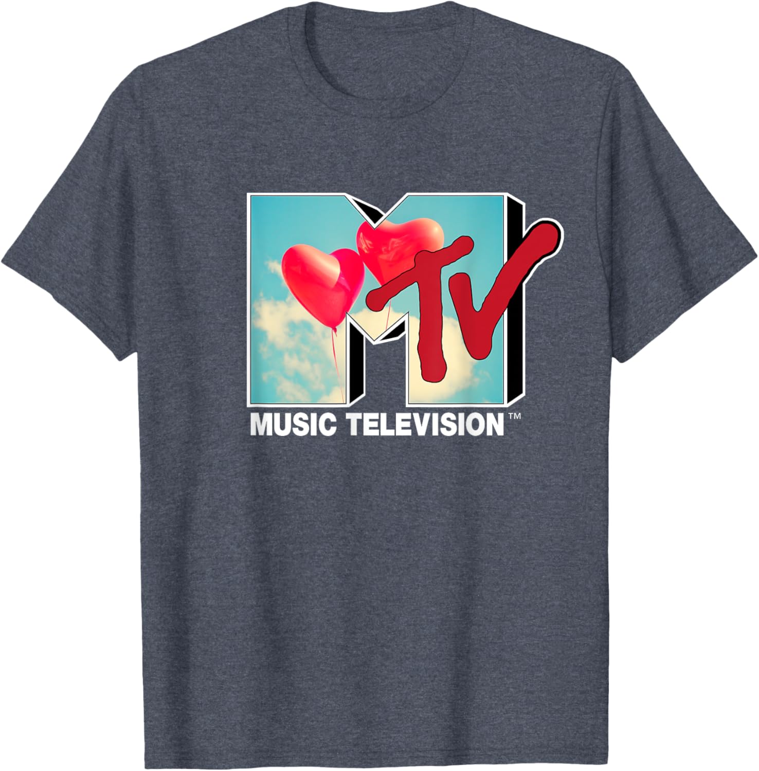 Mademark x MTV Red Heart Balloon T-Shirt for Trendy Fashion Lovers - 3
