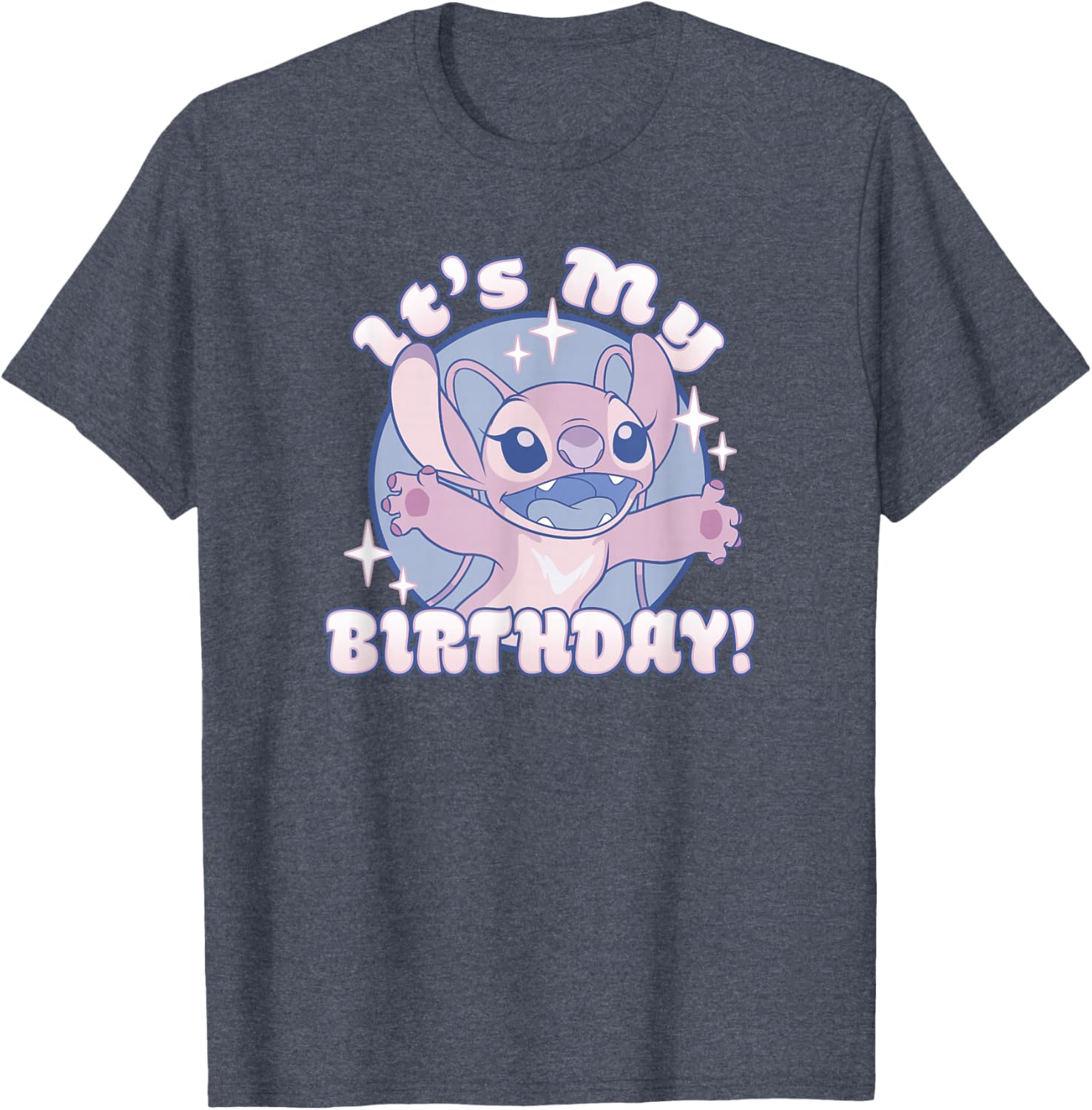 Disney Lilo & Stitch Angel It's My Birthday Retro Sparkle T-Shirt - 6