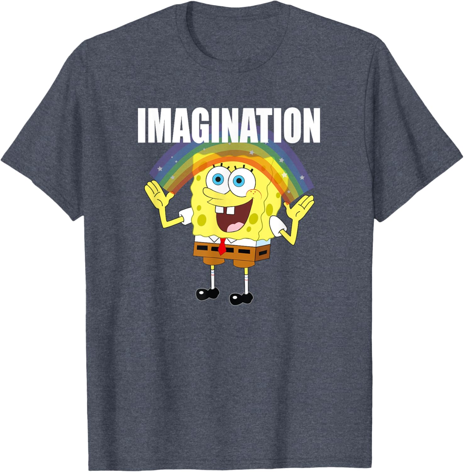 Mademark x SpongeBob SquarePants Rainbow Imagination T-Shirt for Fun Style - 11
