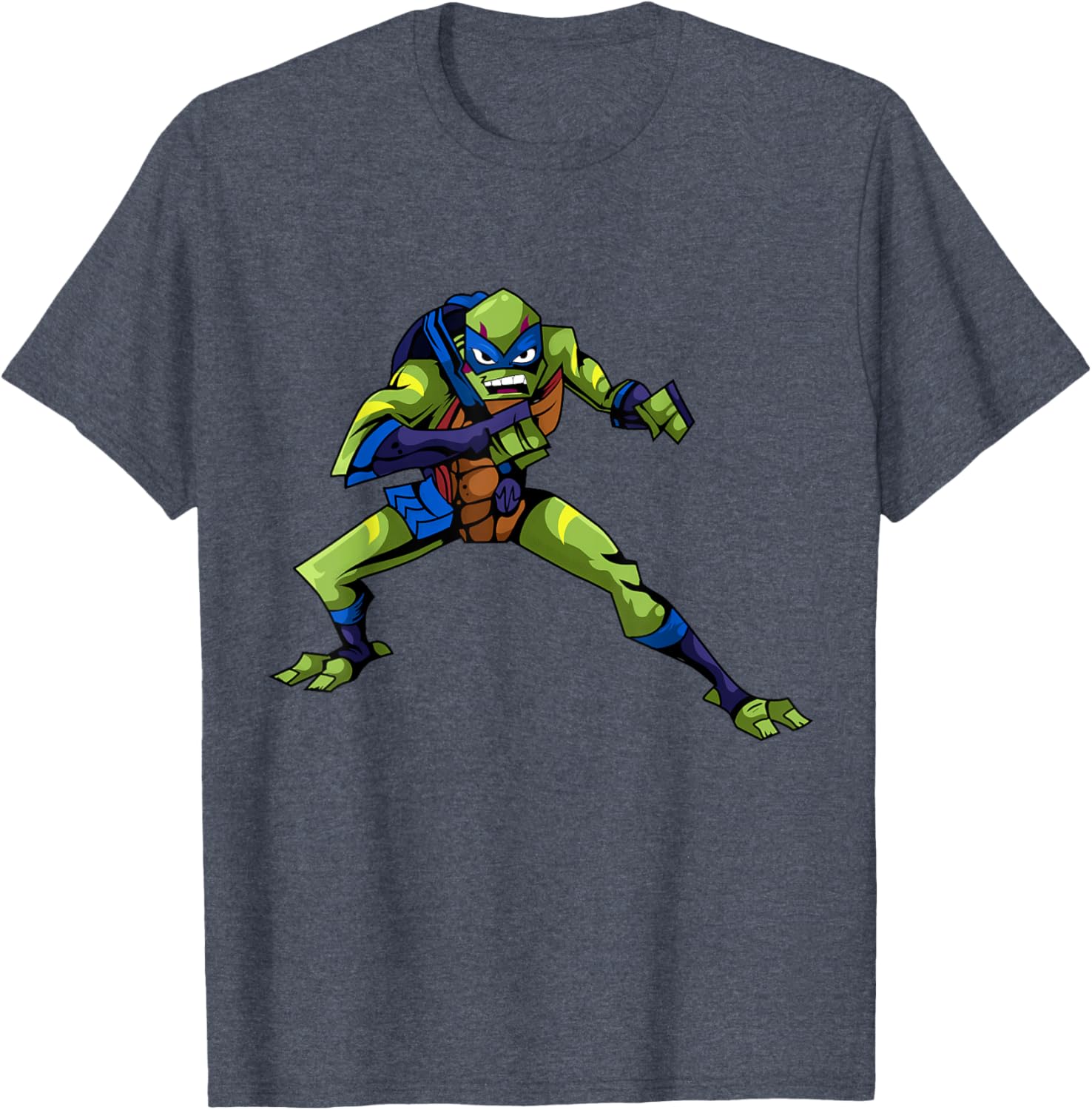 Mademark Teenage Mutant Ninja Turtles Leonardo Combat Pose T-Shirt - 3