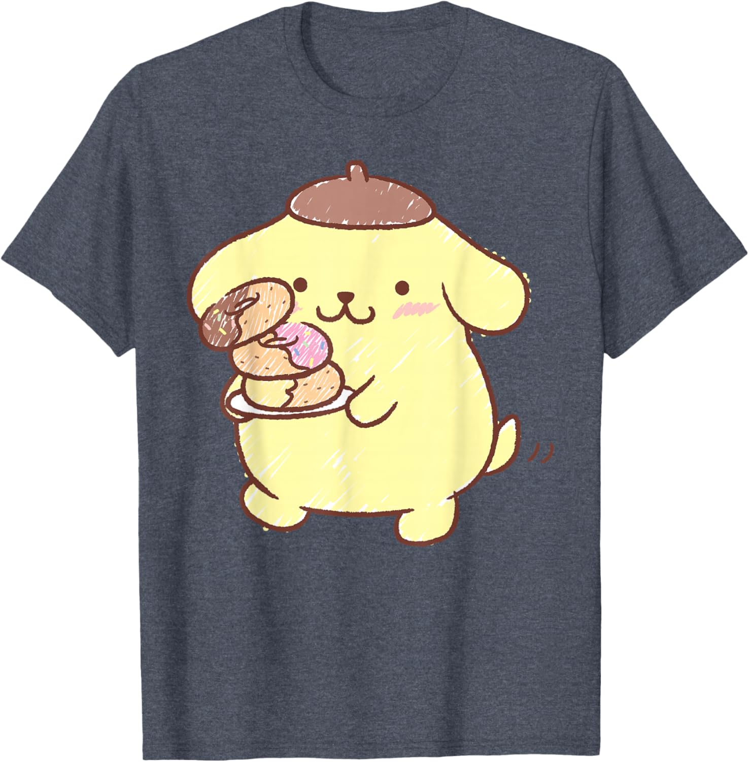 Pompompurin Donuts T-Shirt Cute & Comfy Clothing for Fans - 15