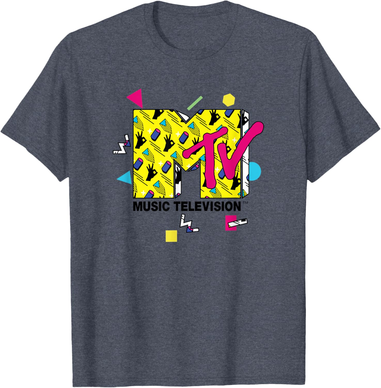 Mademark x MTV Official Logo T-Shirt with 80s 90s Party Art Design - 4