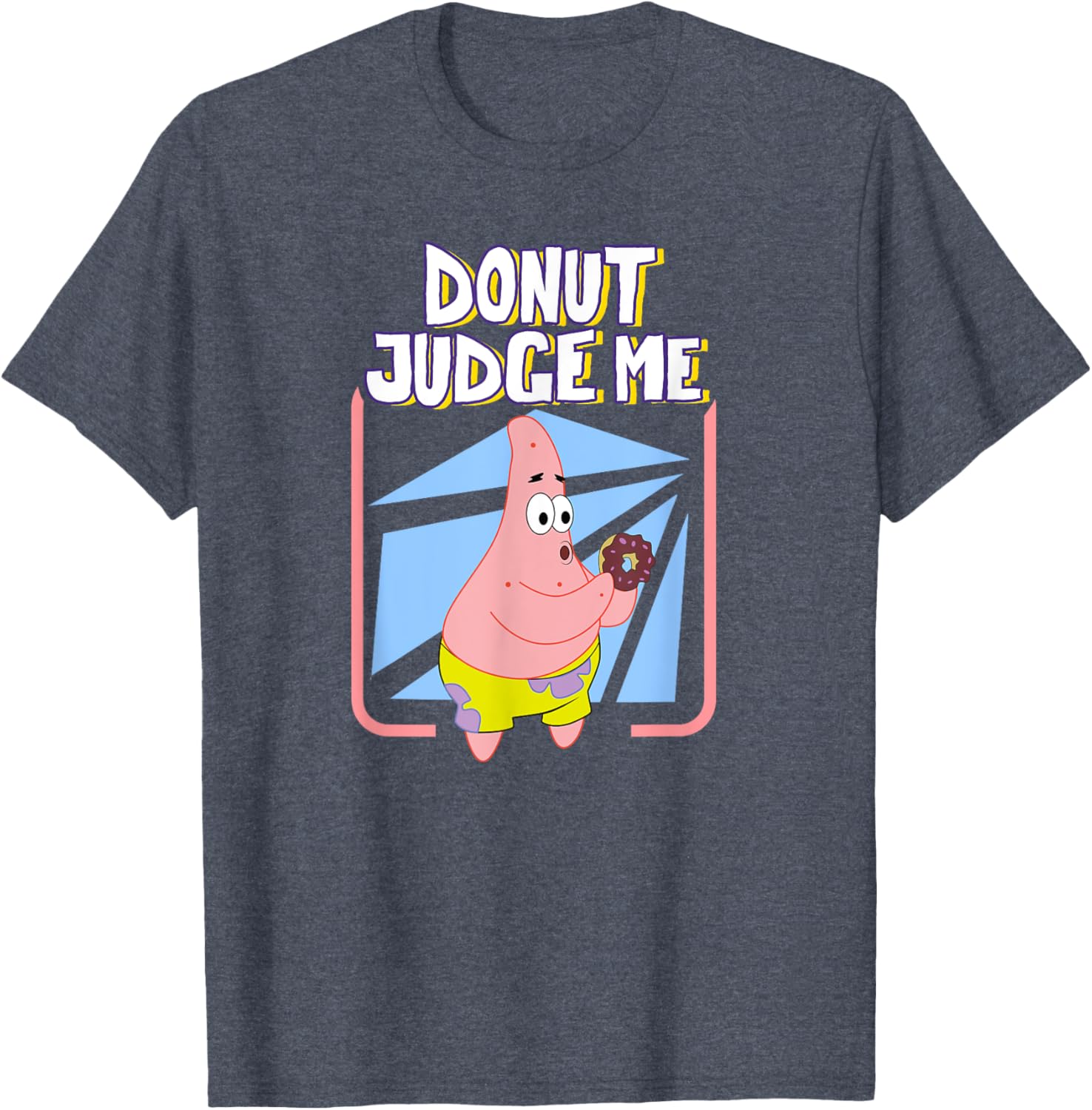 Mademark x SpongeBob SquarePants Patrick Donut Judge Me T-Shirt for Fun Fashion - 5