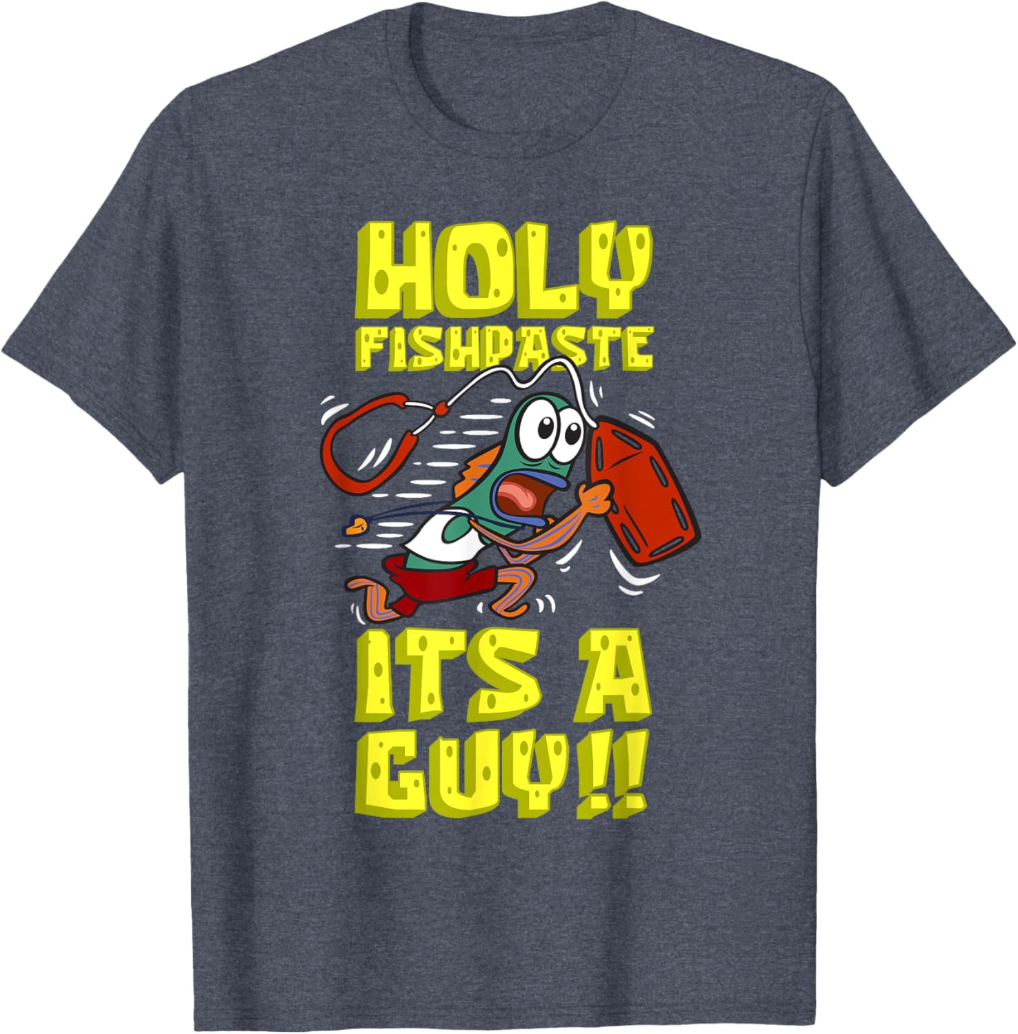 Mademark SpongeBob SquarePants Holy Fishpaste Guy T-Shirt for Fun Style - 8