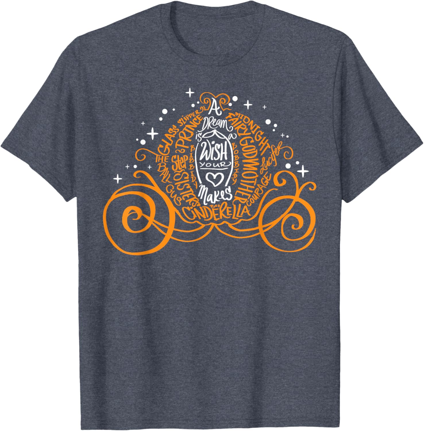 Disney Cinderella Pumpkin Coach A Dream Is A Wish T-Shirt for Halloween - 3