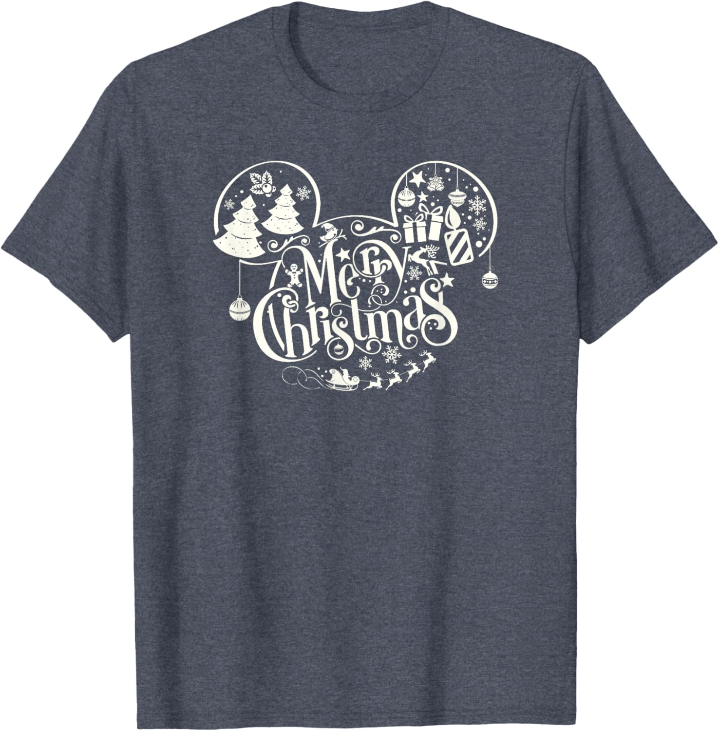 Merry Mickey Ears T-Shirt | Disney Christmas Clothing for Kids & Adults - 6