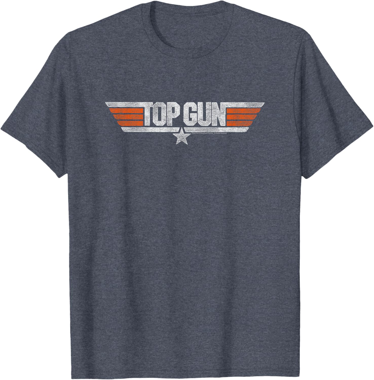 Top Gun Distressed Logo T-Shirt - Stylish Casual Tee for Fans - 6