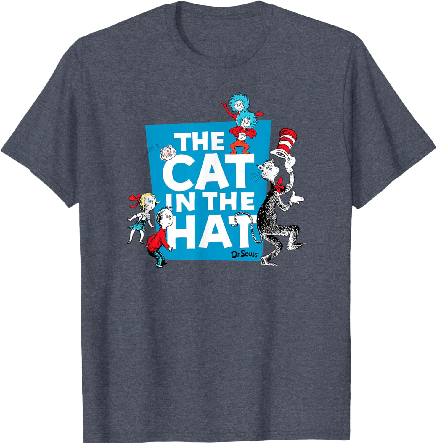 Dr. Seuss Cat in the Hat Characters T-Shirt for Kids and Adults - 8