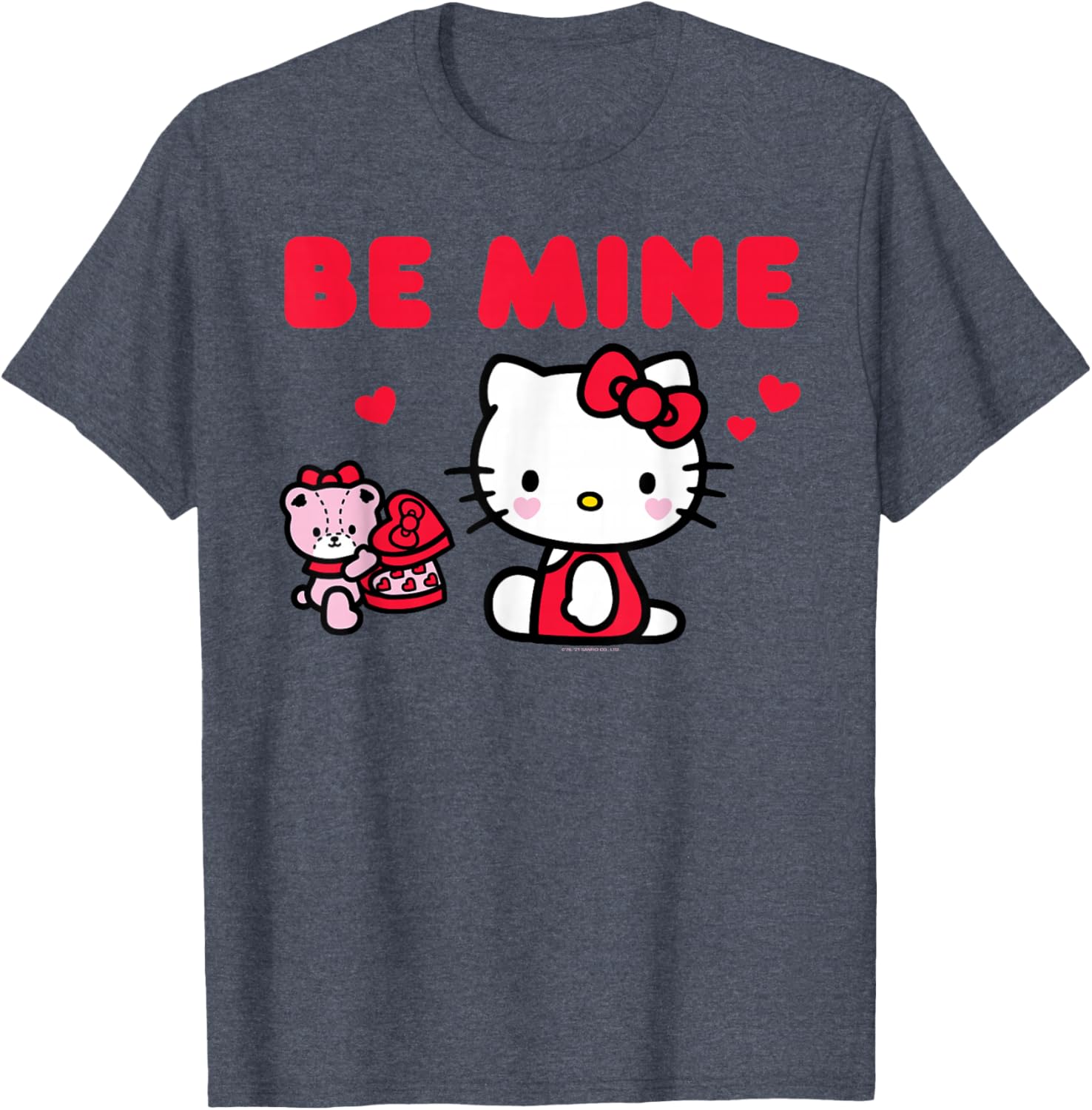 Cute Hello Kitty Be Mine Chocolates T-Shirt for Valentine's Day Fun - 8